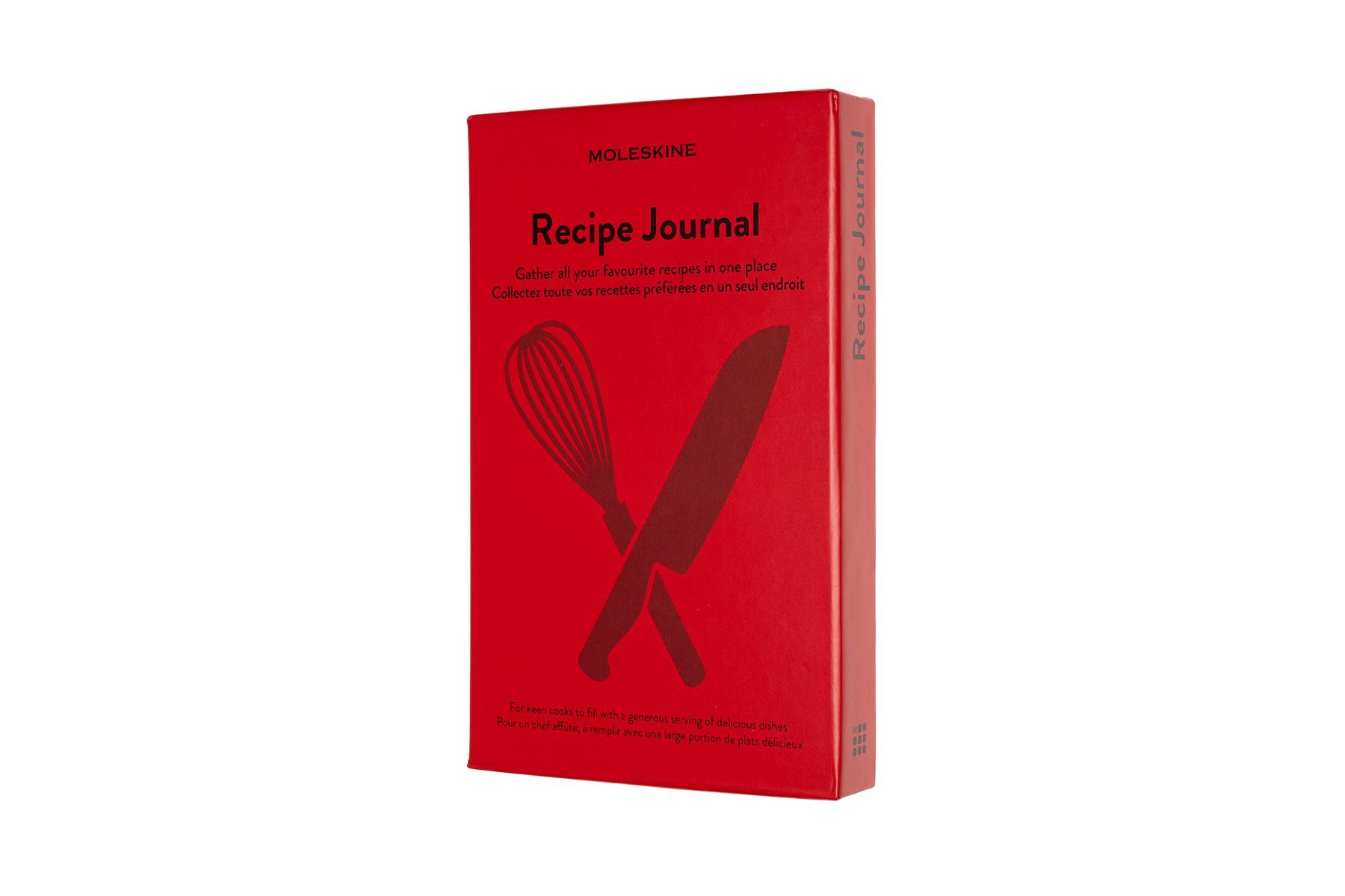 MOLESKINE Notizbuch, Passion Journal Rezepte - Groß (13x21) - mit festem Einband - 70g-Papier - Rot