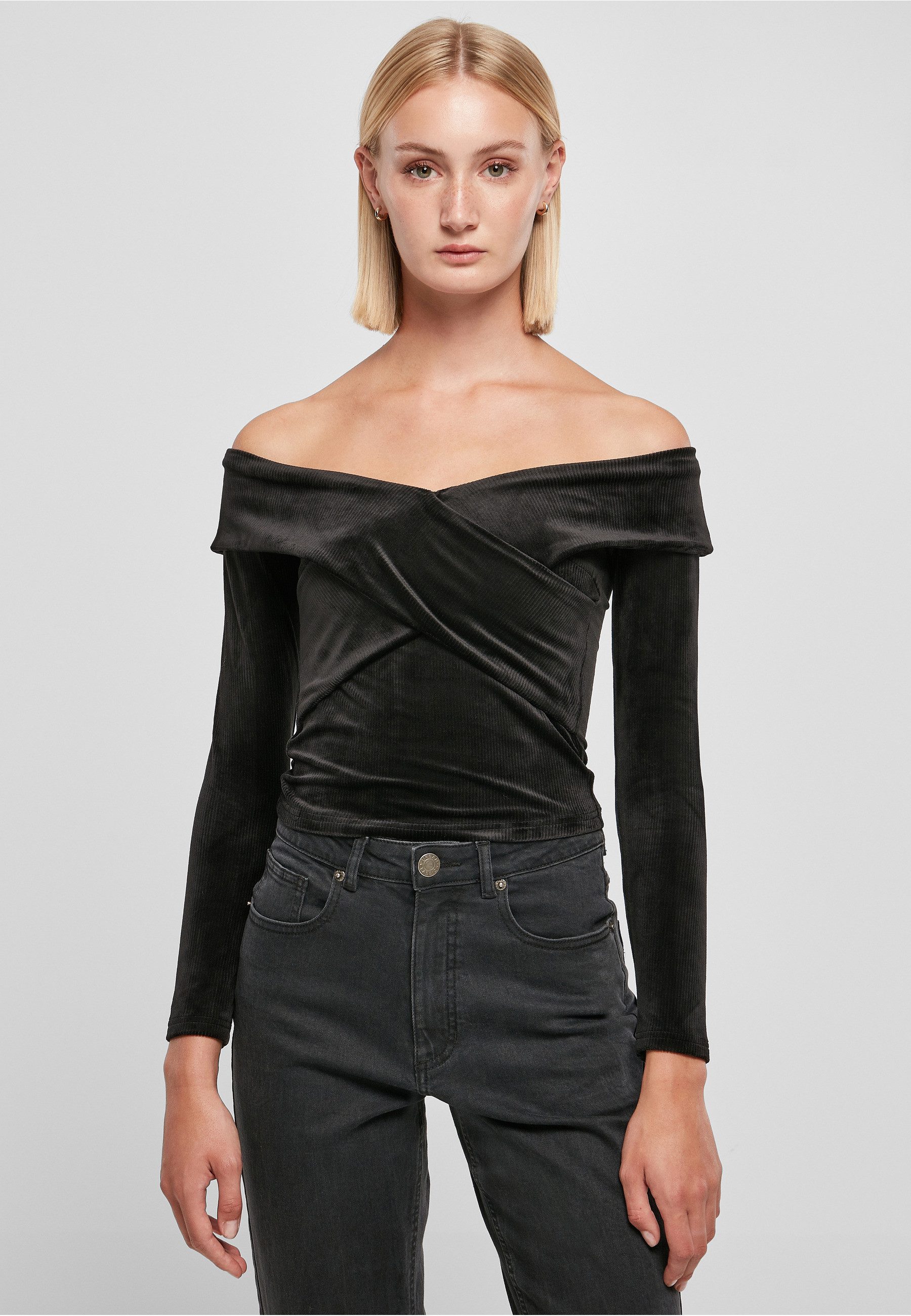 URBAN CLASSICS Langarmshirt Urban Classics Damen (1-tlg)