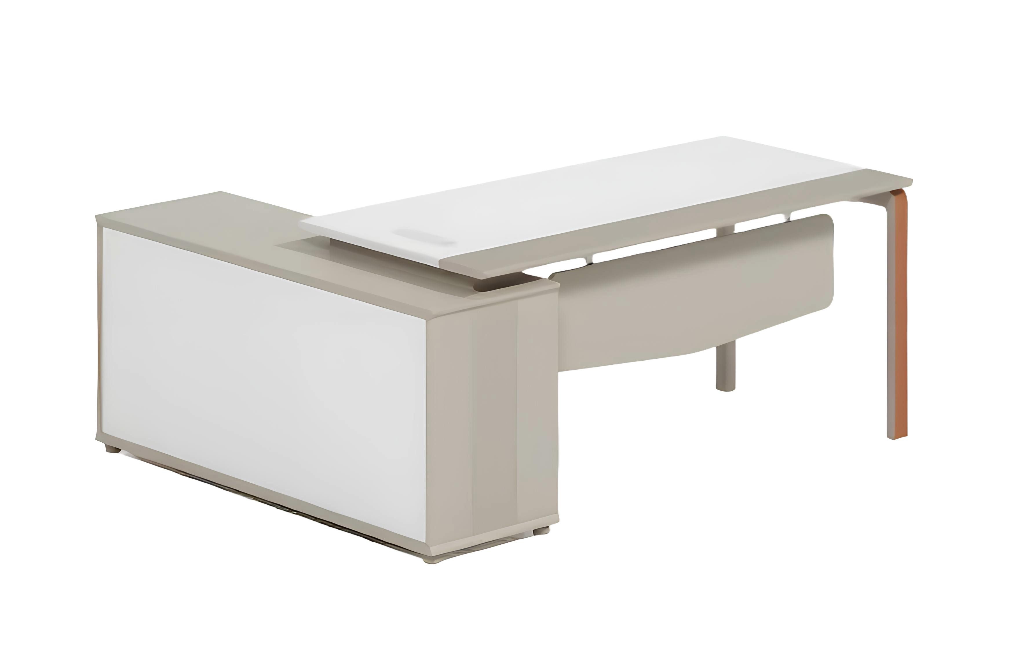 JVmoebel Eckschreibtisch Exklusiver Eckschreibtisch Luxus Holz Bürotisch Designer Tisch Weiß (Eckschreibtisch), Made in Europa