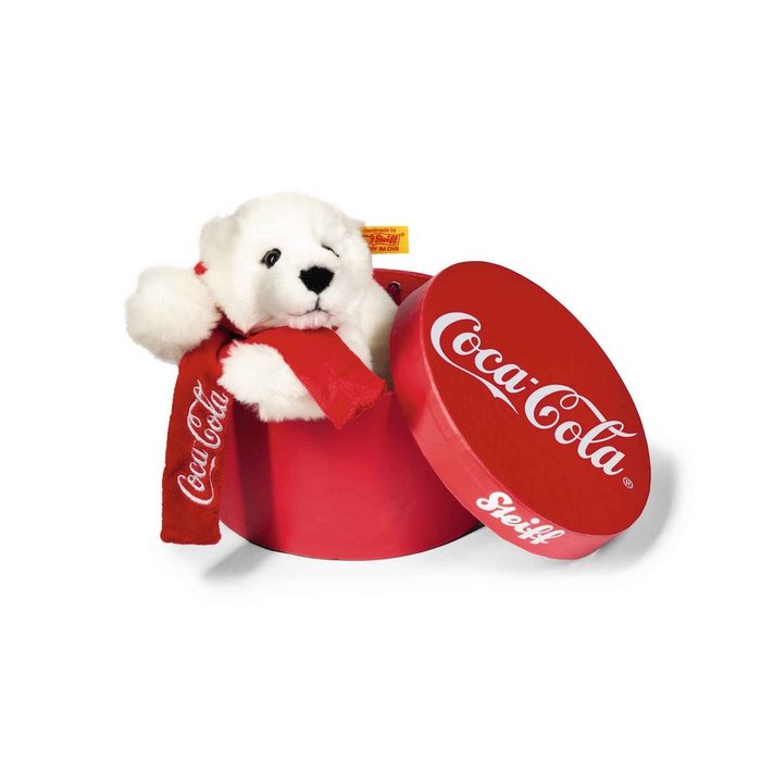 Steiff Kuscheltier Coca-Cola Eisbär in Box 22 cm weiß