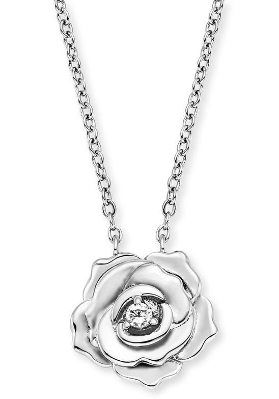 Engelsrufer Kette mit Anhänger Rose, mit Zirkonia (synth) günstig online kaufen