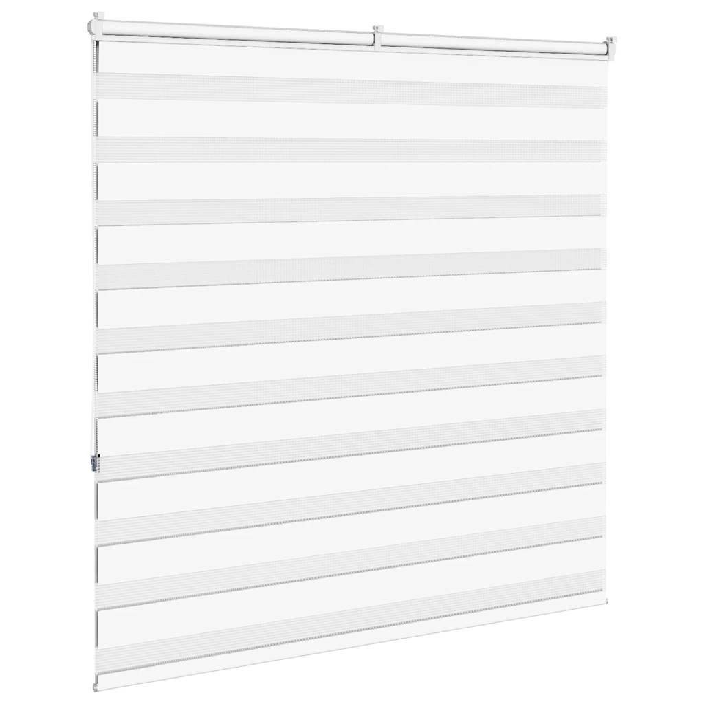 Rollo Doppelrollo Weiß 140x150 cm Stoffbreite 135,9 cm Polyester, vidaXL – Bild 4 von 5