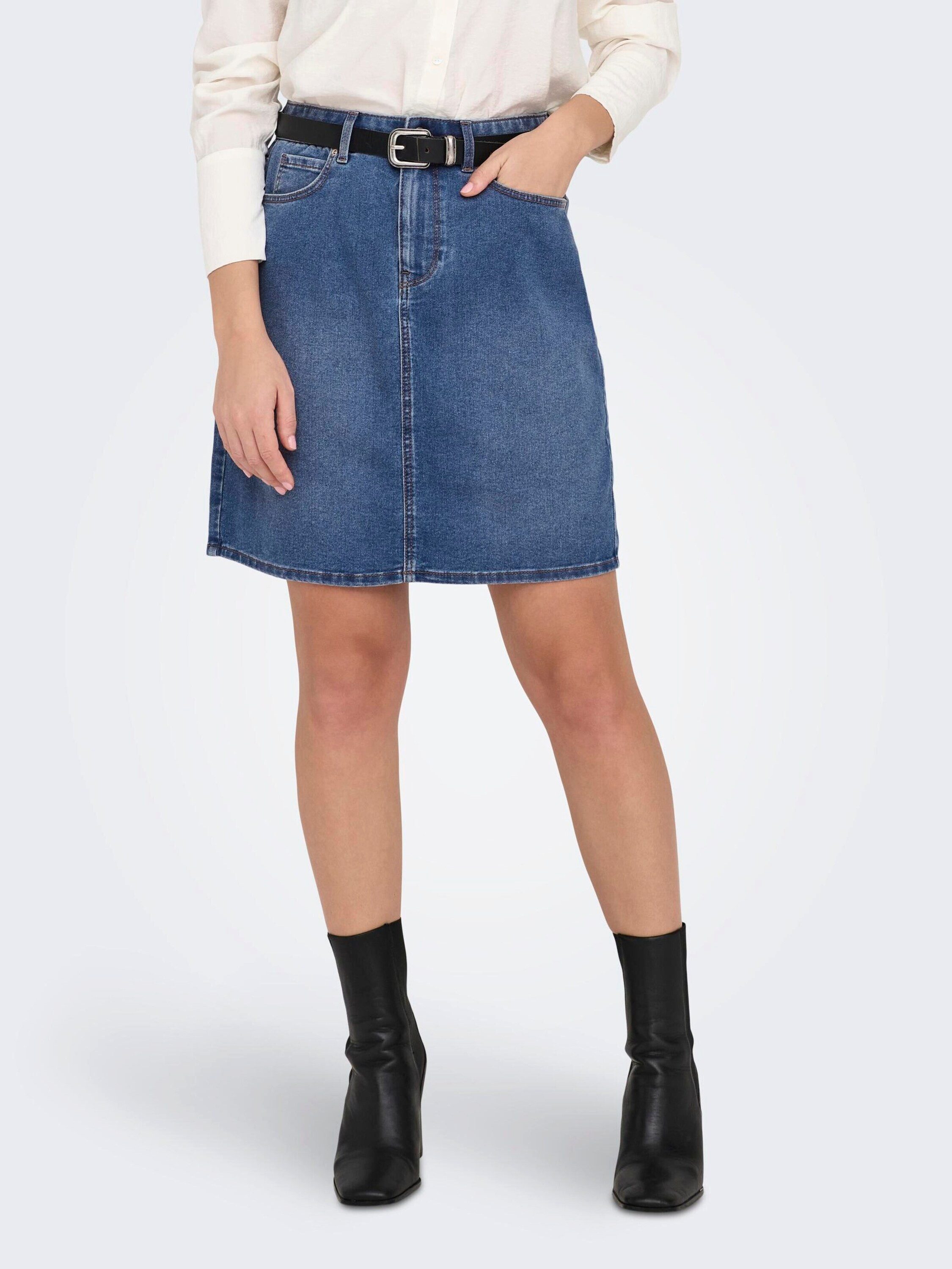 ONLY Jeansrock ONLWONDER (1-tlg) Plain/ohne Details günstig online kaufen