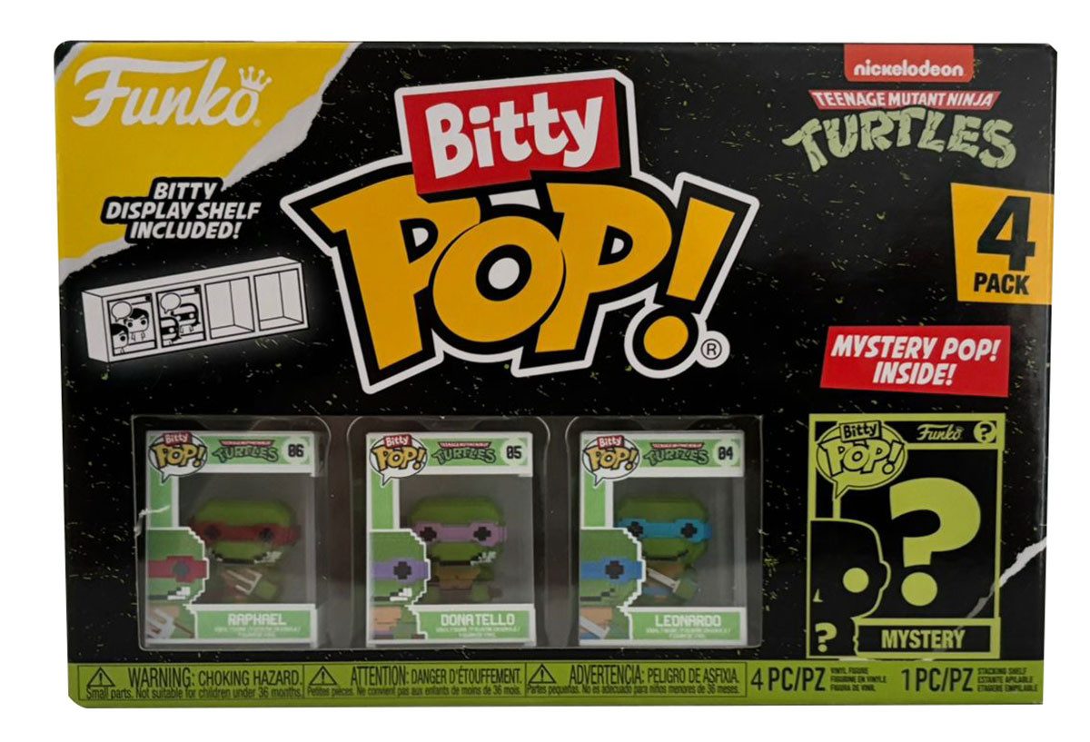 Nickelodeon Spielfigur Teenage Mutant Ninja Turtles Bitty Pop! 4x4er-Packs Actionfiguren