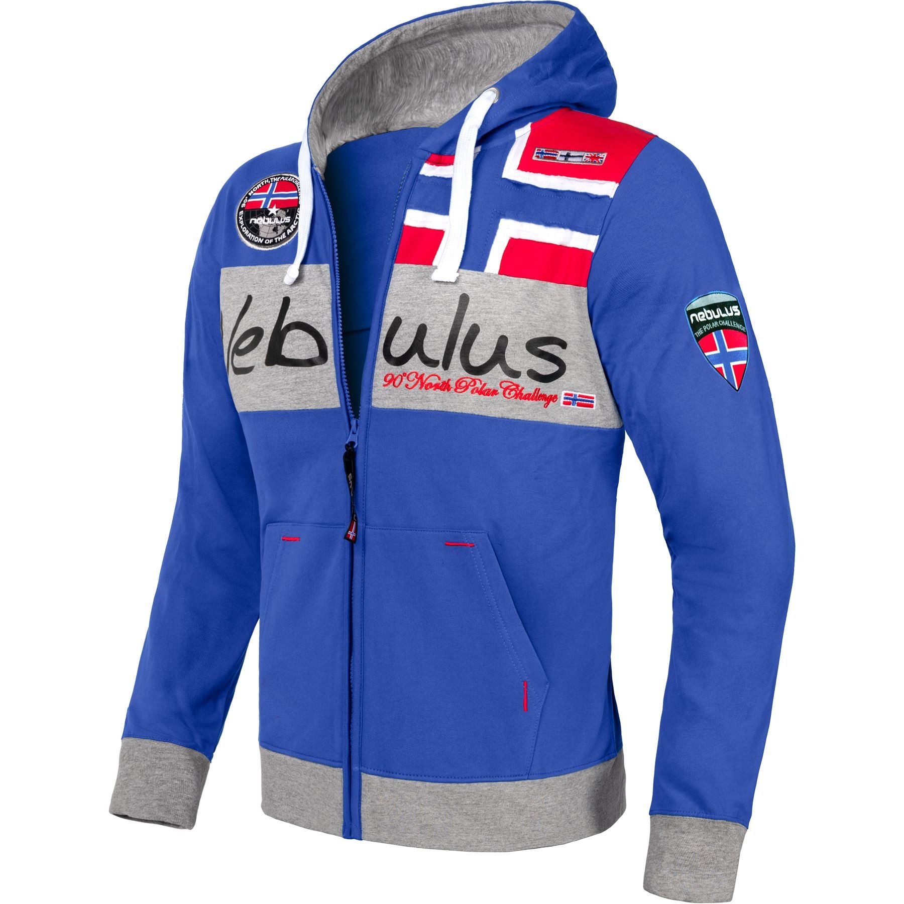 Nebulus Sweatjacke NAPA, Q757 - Herren, kobaltblau, XL