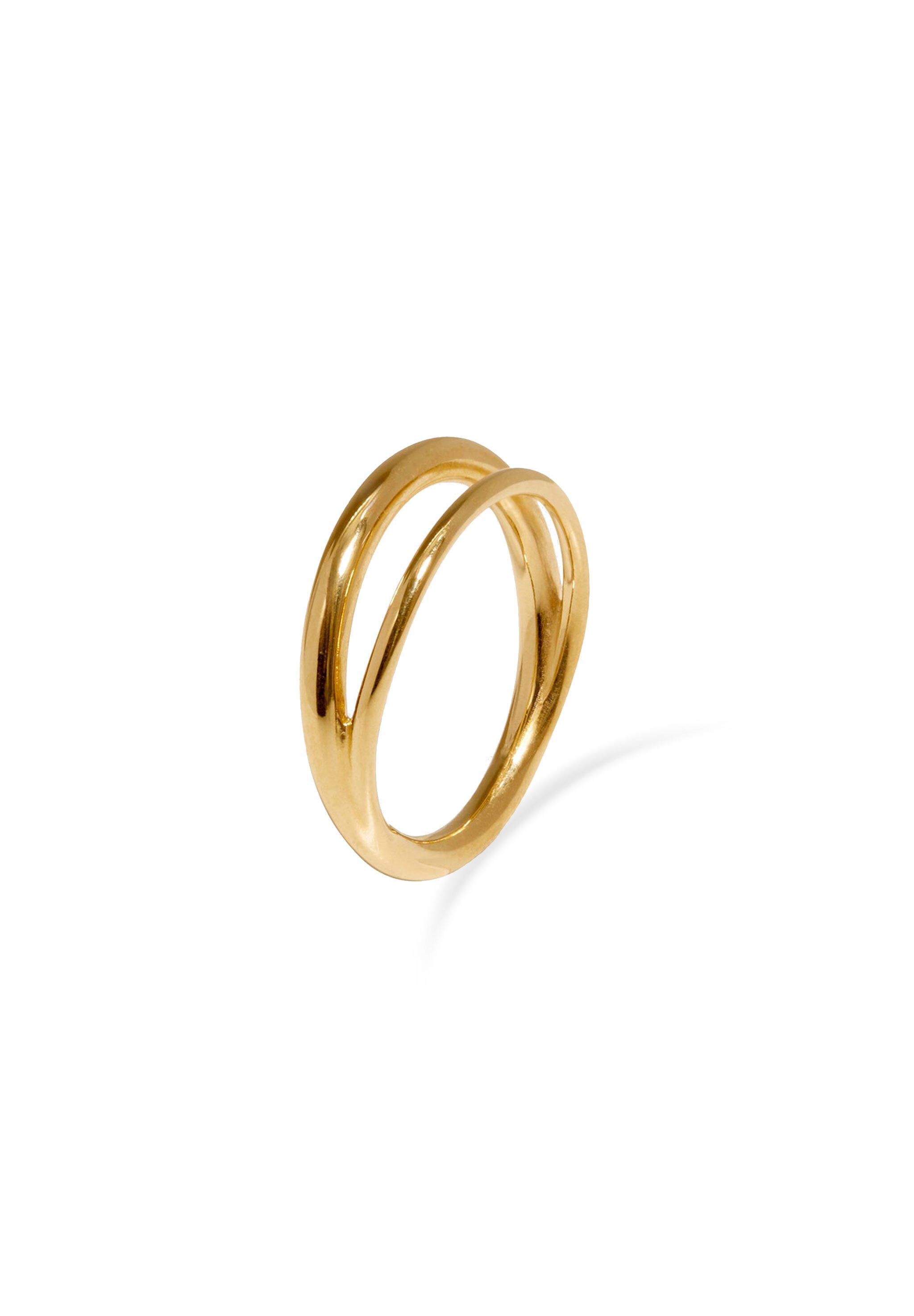 Fingerring Duo Stapelring 925 Sterling Silber
