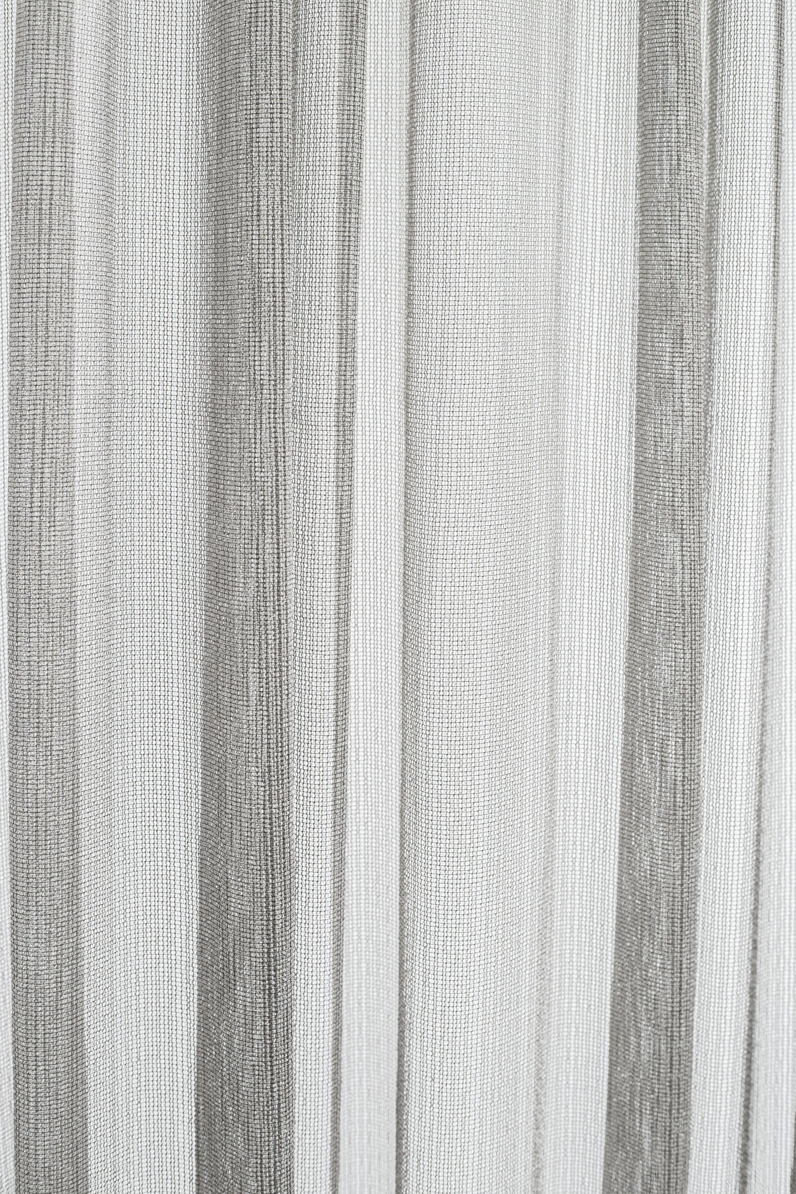 HOMING Gardine Nian (1 St), verdeckte Schlaufen, halbtransparent, Voile, Fertigschal