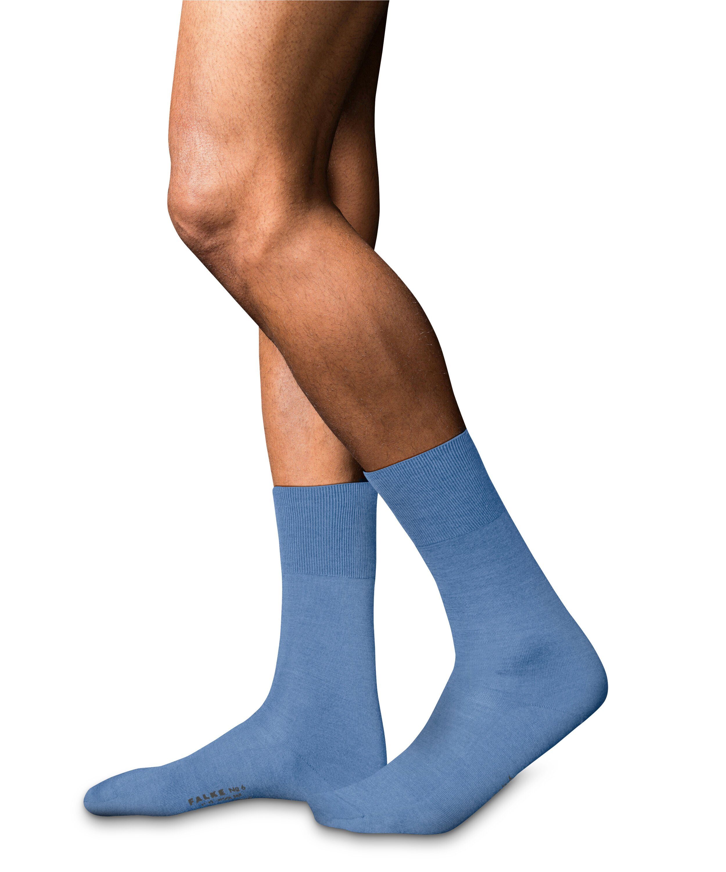 FALKE Socken No. 6 Finest arcticblue Silk Merino (1-Paar) & (6367)