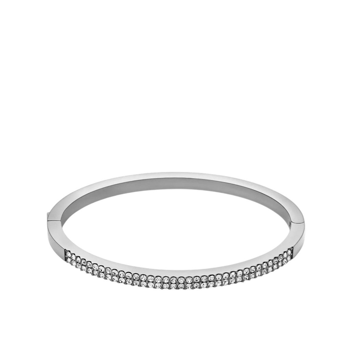 Fossil Armreif Armreif Damen Ellis Pavé Glitz Edelstahl Silber-Ton JF04863040