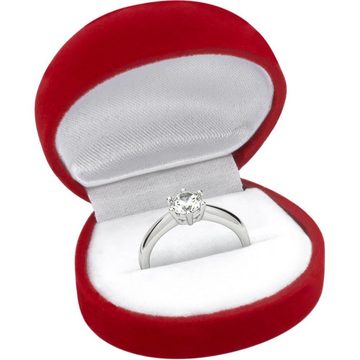 JEWLIX Verlobungsring Verlobungsring aus Silber mit facettiertem Zirkonia VR0037