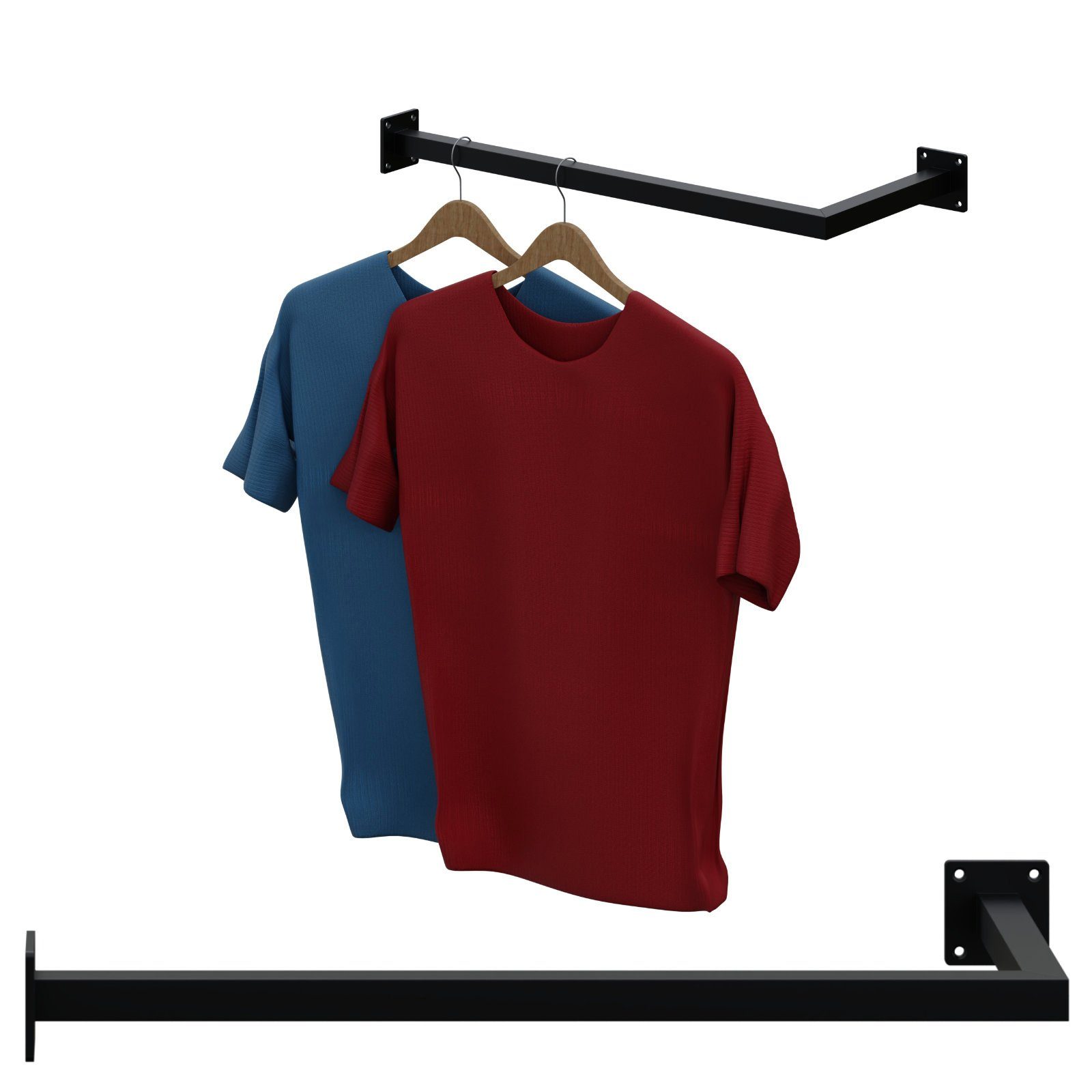 HAGO Kleiderstange Garderobenstange Kleiderstange Garderobe Halter Kleiders günstig online kaufen