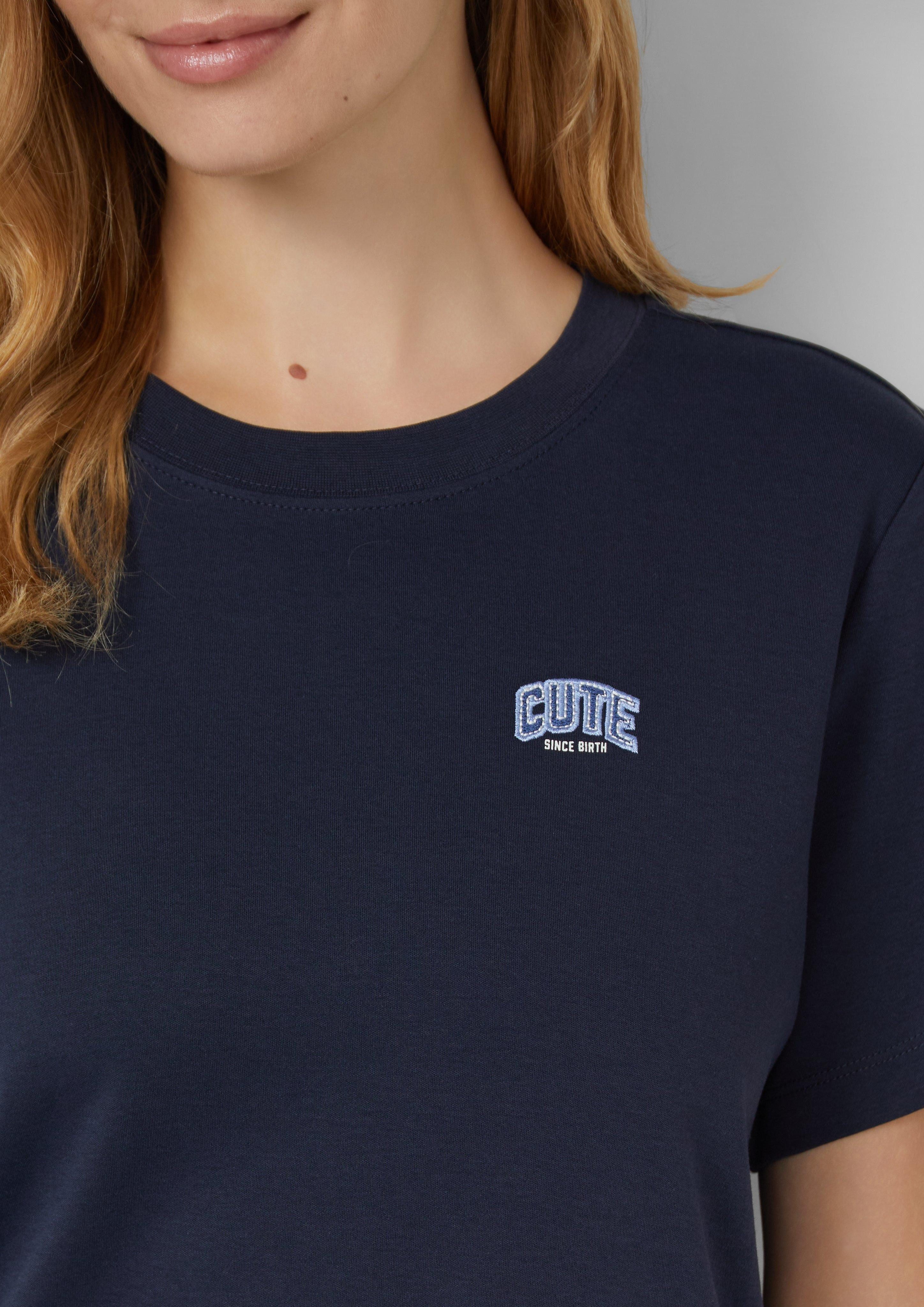 s.Oliver Kurzarmshirt T-Shirt aus Interlockjersey mit günstig online kaufen