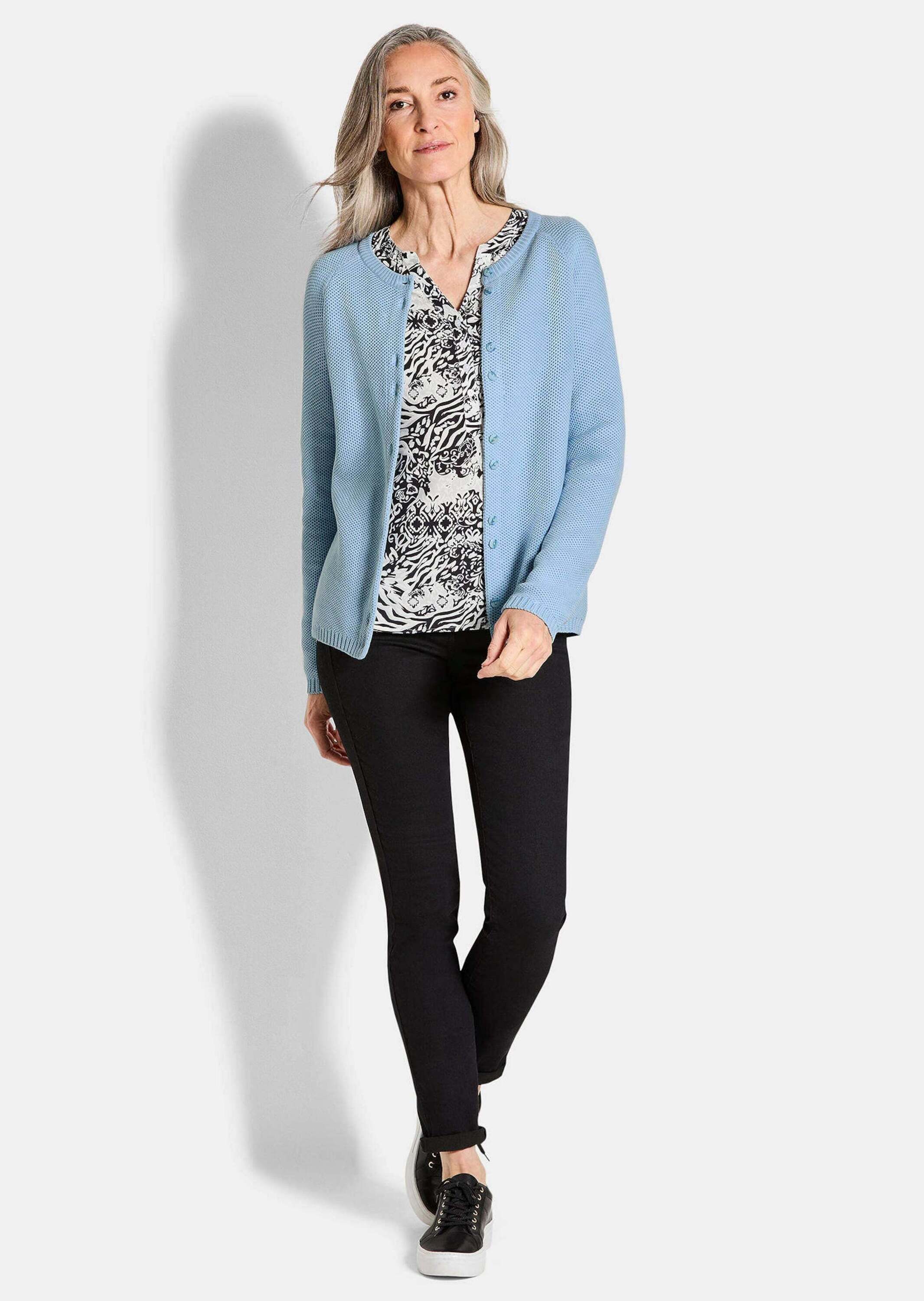 GOLDNER Strickjacke Kurzgröße: Strickjacke aus reiner günstig online kaufen