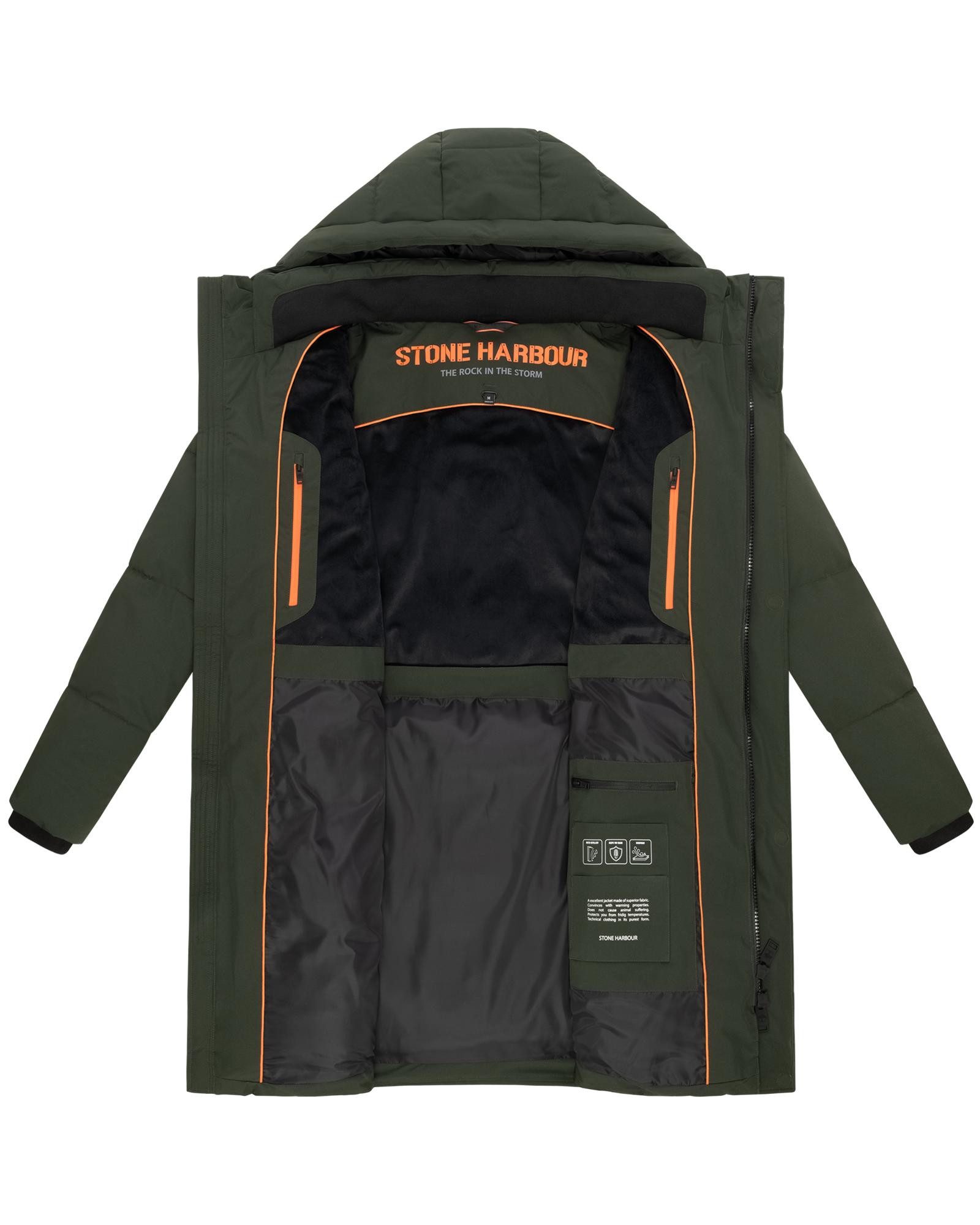 Stone Harbour Steppmantel Hadrieen XX modischer Herren Wintermantel mit kuscheligem Futter – Bild 5 von 5
