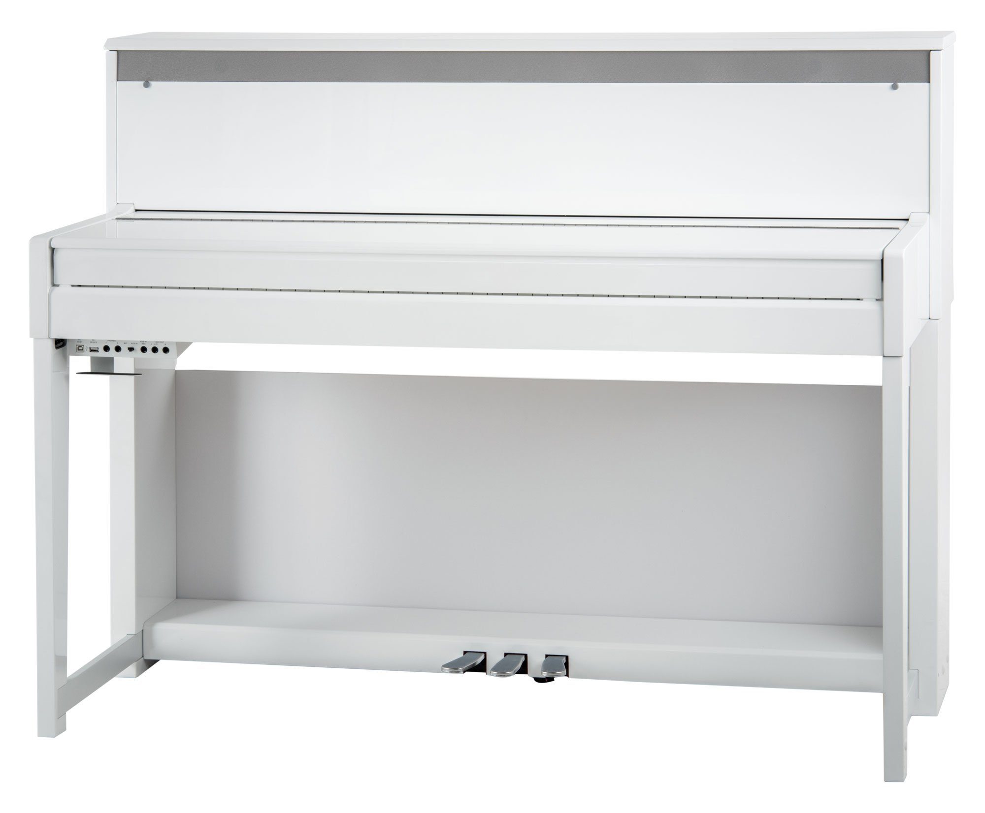 Classic Cantabile Digitalpiano UP-1 WH E-Piano Set - 88 gewichtete Tasten mit Graded Hammer-Tastatur (Spar-Set, inkl. Klavierbank, Kopfhörer & Schule), Klavier mit 40 Sounds und 256-fache Polyphonie