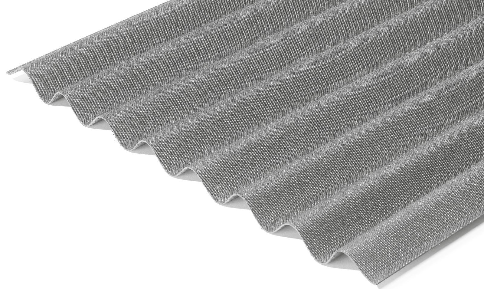 Onduline Dachpappe Dachplatte Easyline® Wellplatte Gartenhaus, Farbe: grau, wellig, 0.76 m² pro Paket, (1-St), Größe: 1000 x 760 x 2,6 mm, Profil: 95/38