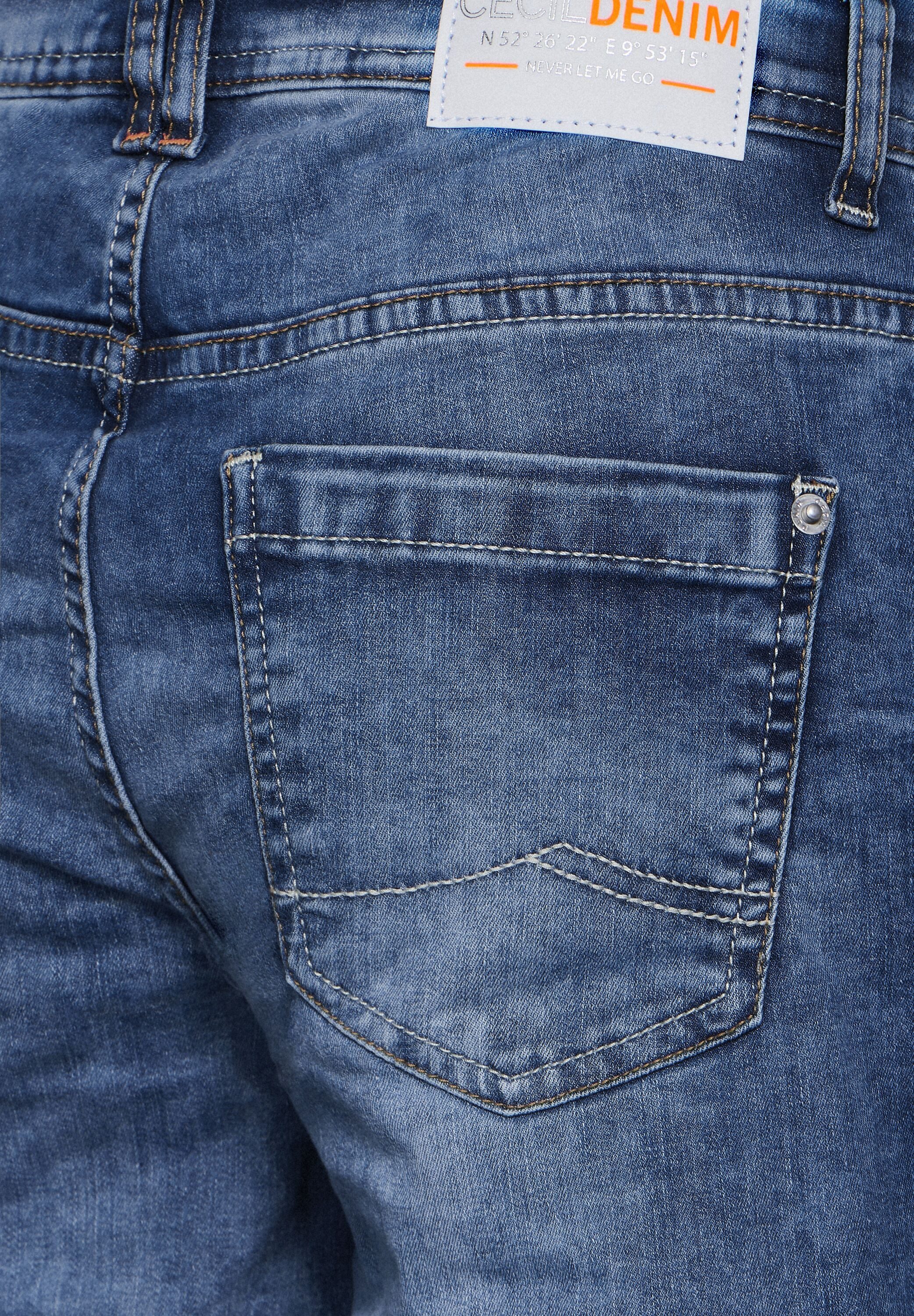 CECIL Loose-fit-Jeans aus Baumwolle mit Stretchanteil