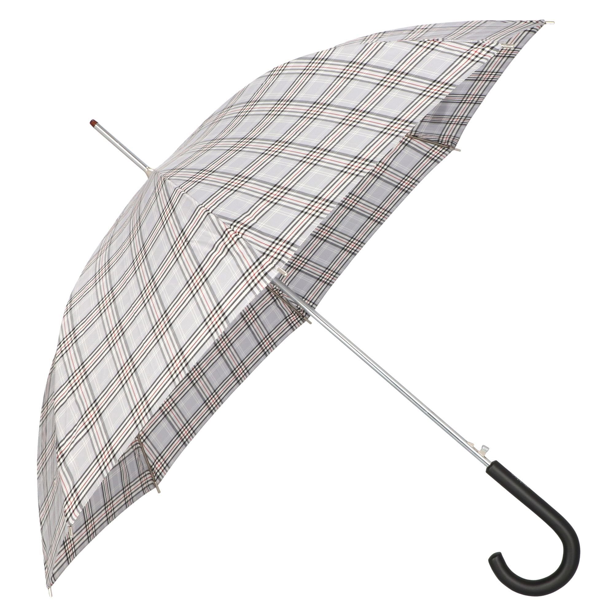 doppler® Stockregenschirm Carbonsteel, 104cm Karo Grey | Stockschirme