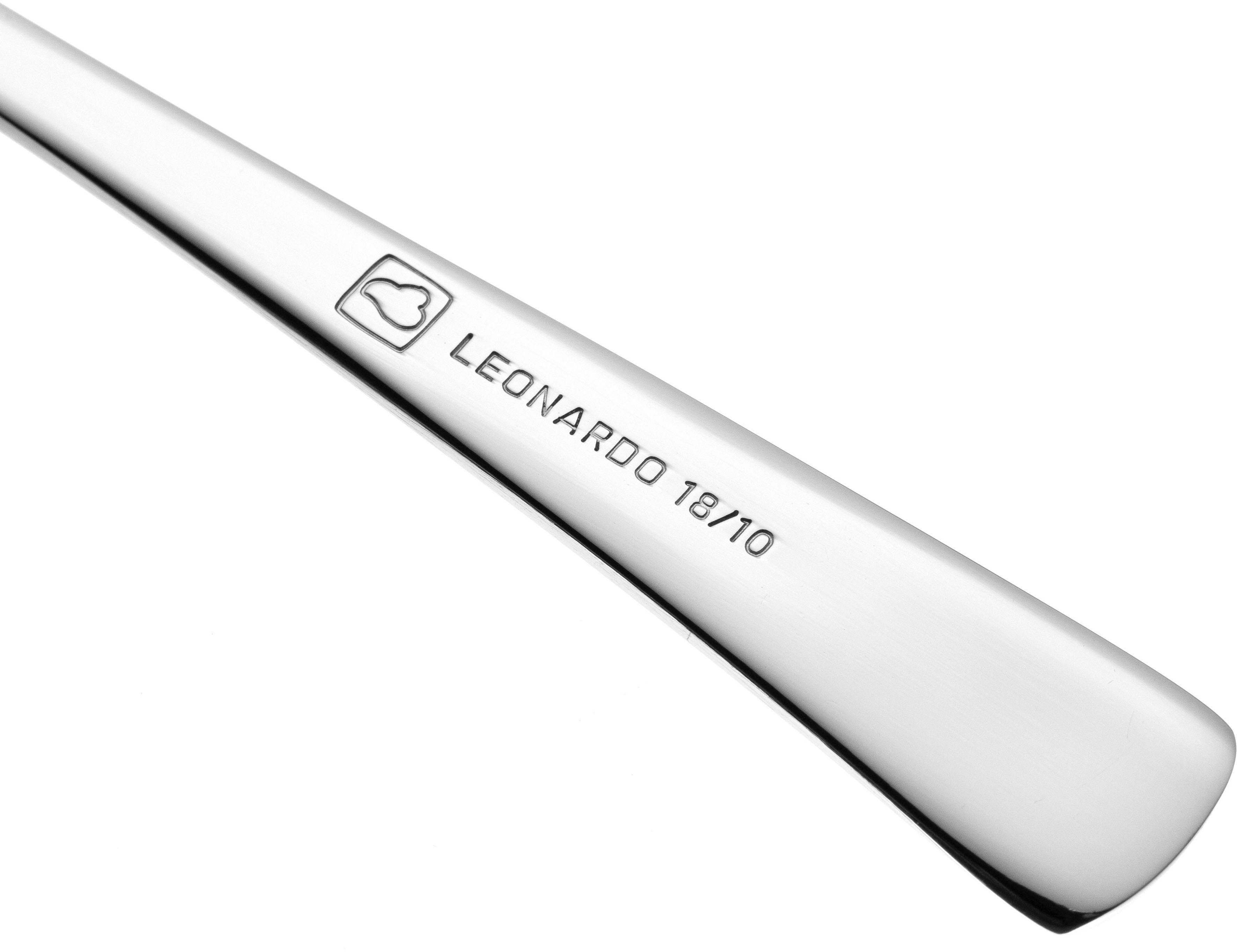 LEONARDO Kinderbesteck BAMBINI (4-tlg), 1 Personen, Edelstahl 18/10, Krokodil, Elefant, Löwe