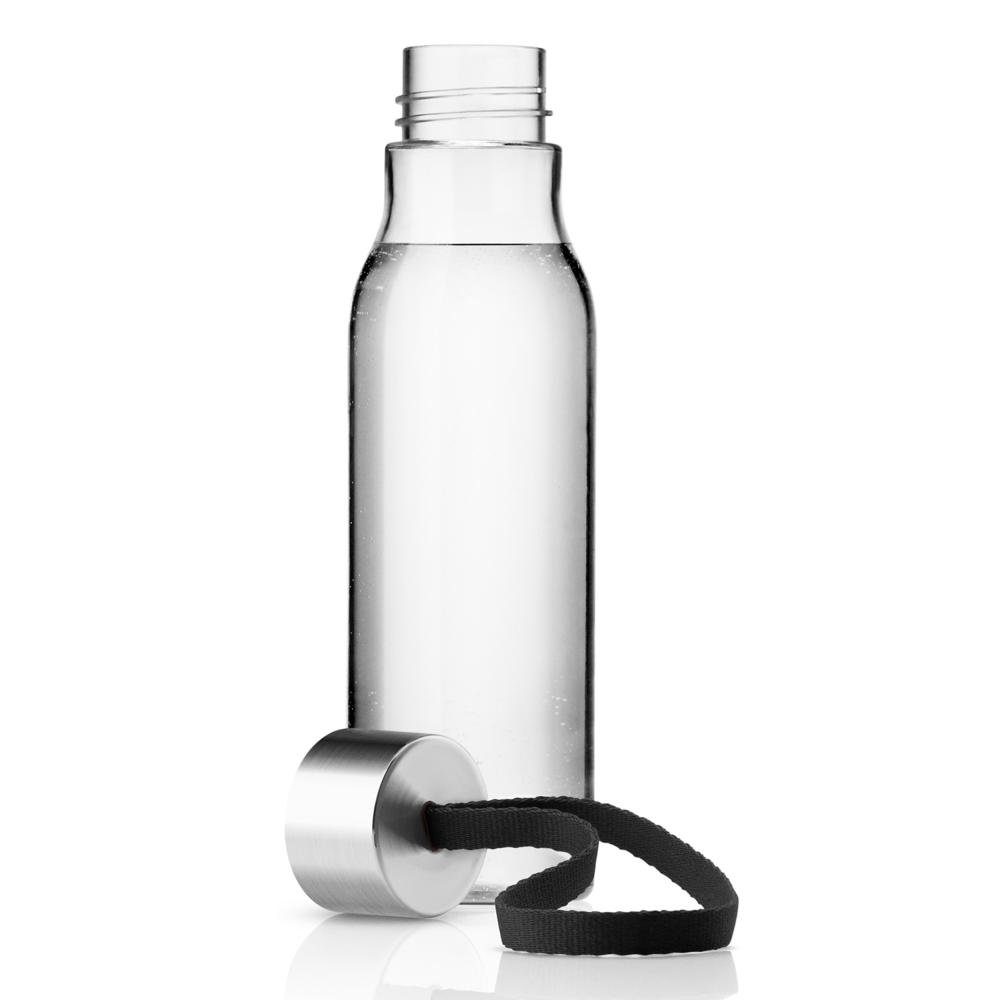 Kunststoff/Edelstahl/Silikon Eva 500 ml Solo Schwarz black Trinkflasche