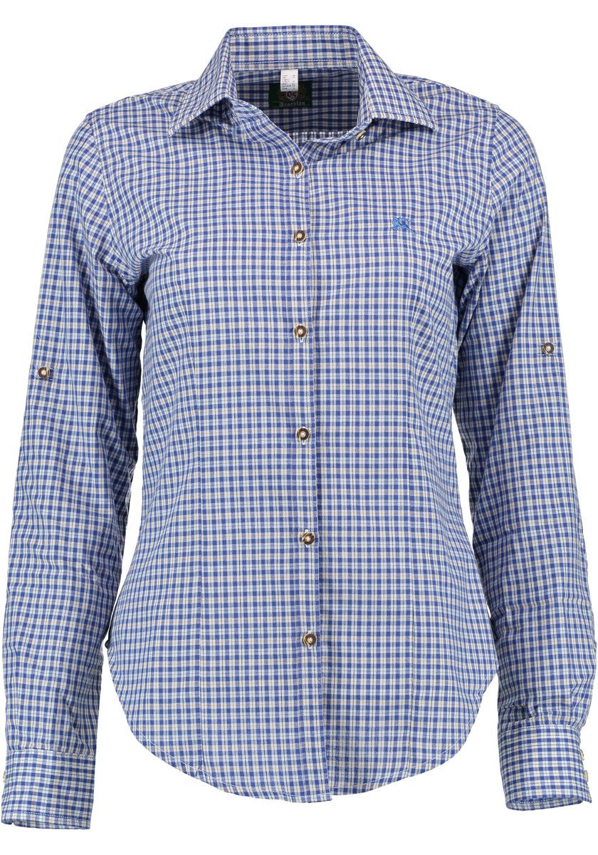 OS Trachten Trachtenbluse Miweyo Langarmbluse mit Hirsch-Stickerei auf der günstig online kaufen