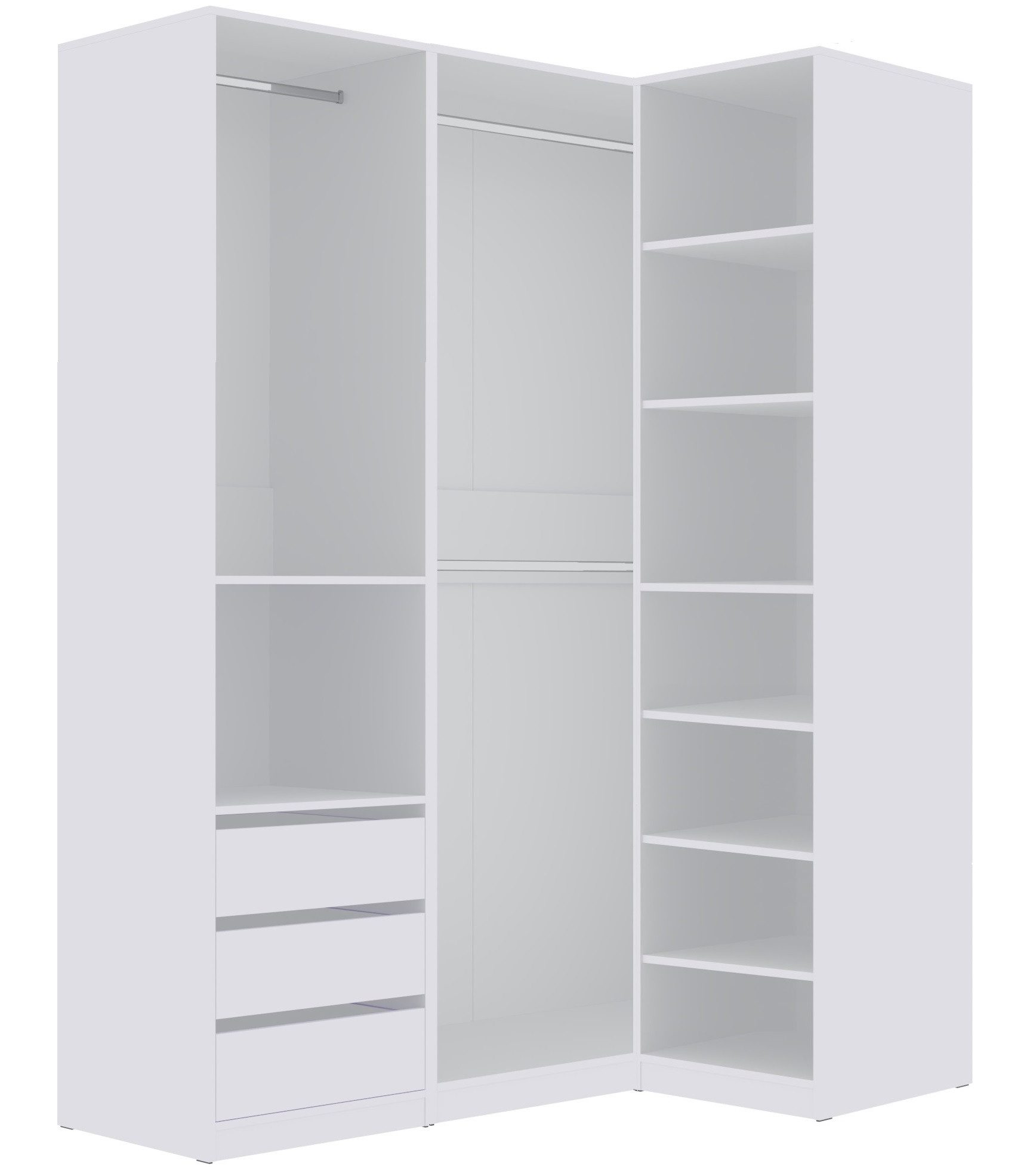 Marmex Möbel Schrank-Set TRES SET J/B Garderobenschrank begehbare Garderobe günstig online kaufen