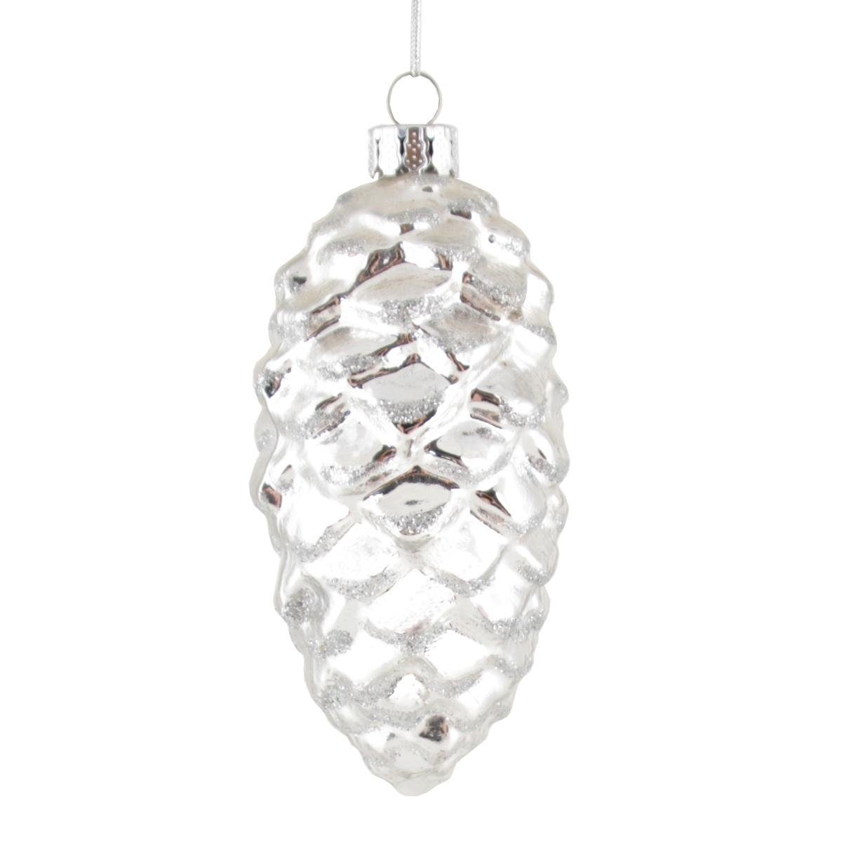 Christbaumschmuck 440s Baumhänger Tannenzapfen aus Glas