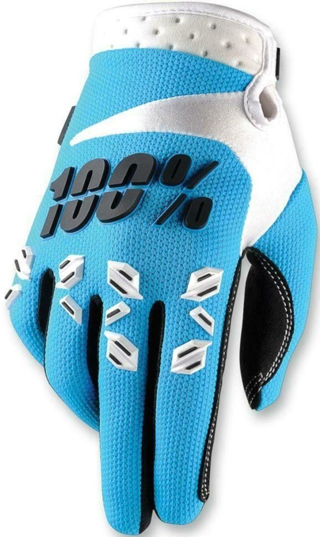 Airmatic Handschuhe Motocross Blue/White 100% Motorradhandschuhe