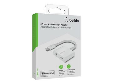Belkin BELKIN RockStar 3,5mm Audio + Lightning Adapter, Weiß Computer-Kabel
