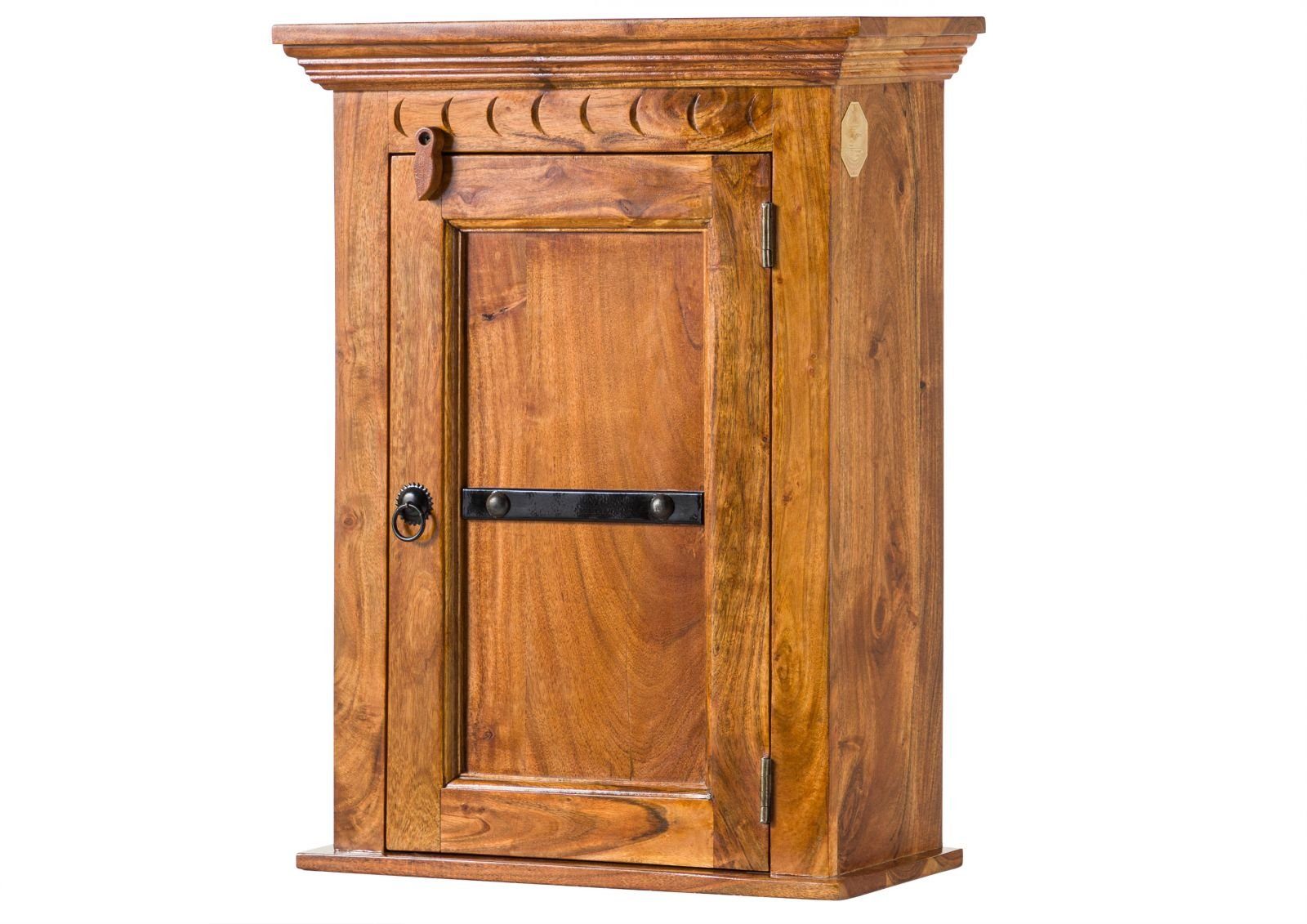 Massivmoebel24 Hängeschrank #01003 (Hängeschrank Akazie 52x24x69 honig lackiert OXFORD #01003)