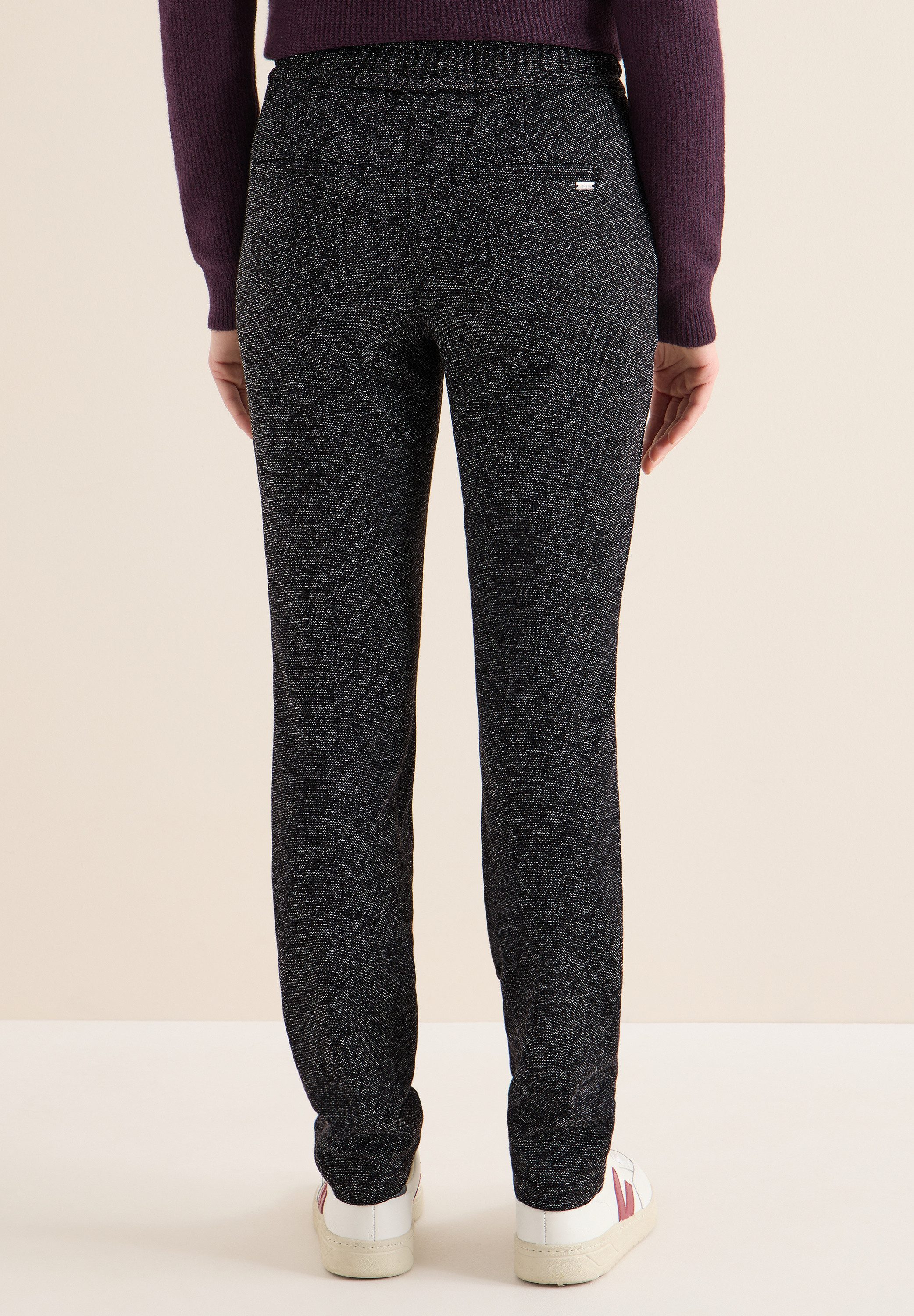 CECIL Jogger Pants in Salt und Pepper-Optik