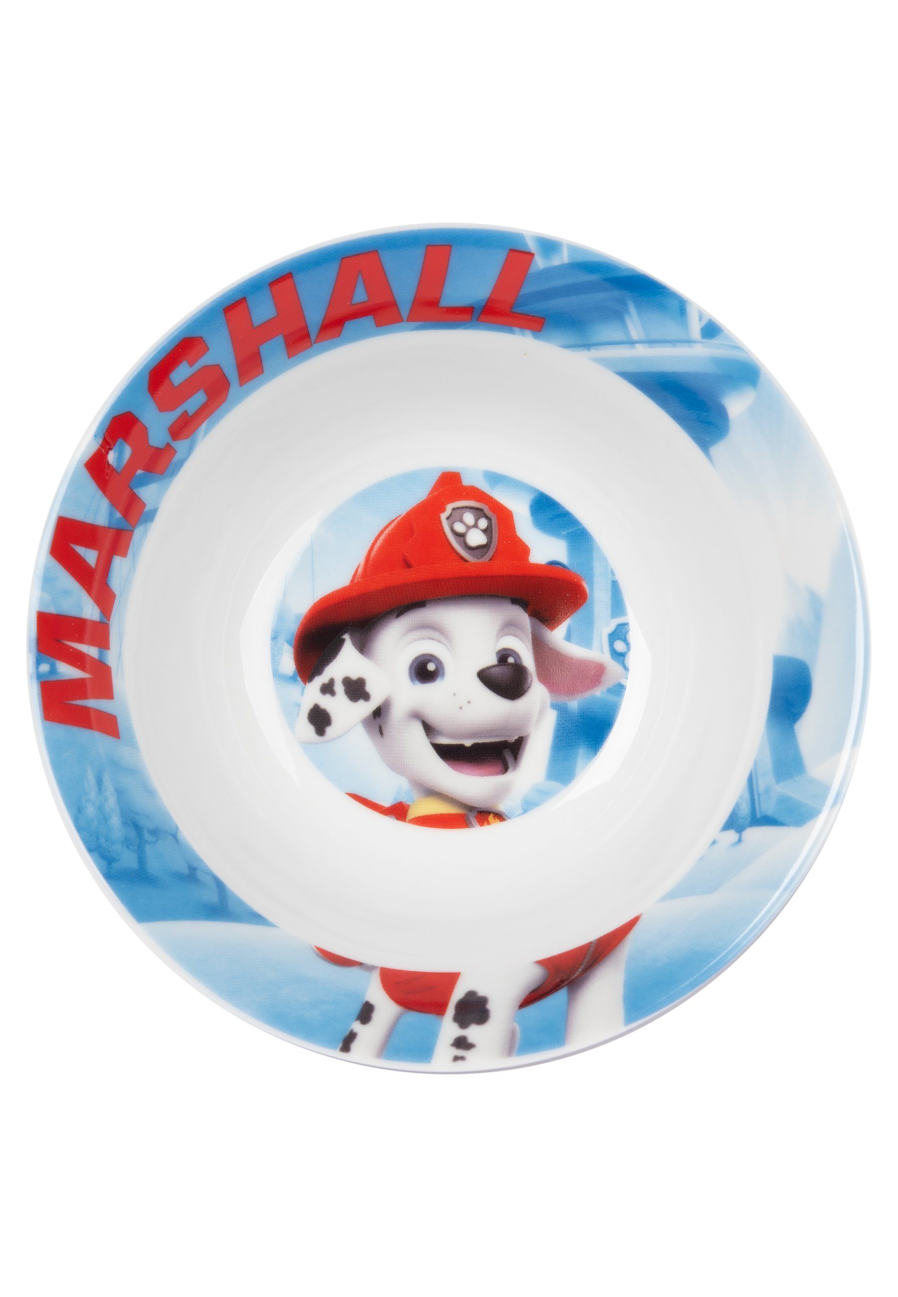 United Labels® Frühstücks-Geschirrset Paw Patrol Set Porzellan Kinder Geschirr Frühstücksset - 3-tlg, für