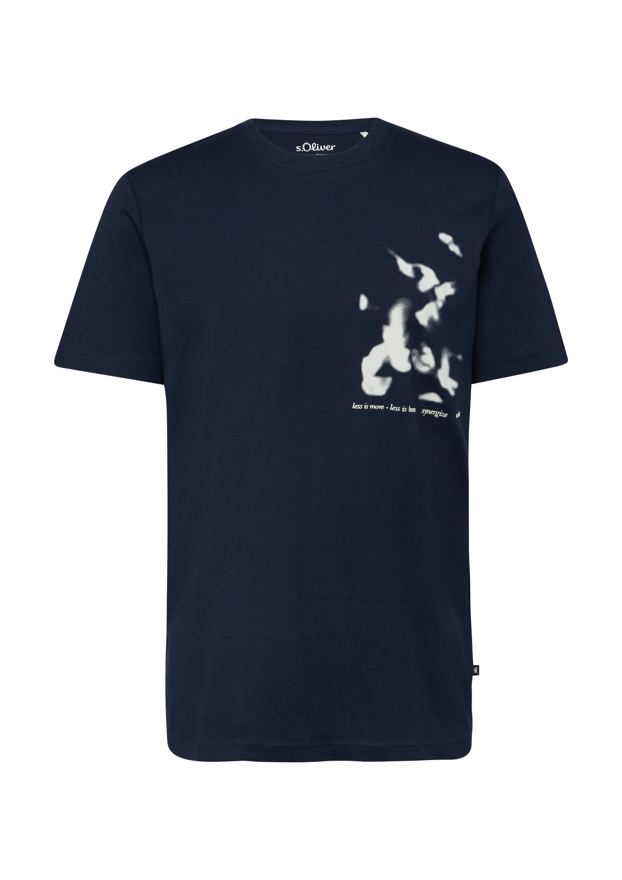 s.Oliver Kurzarmshirt T-Shirt T-Shirt mit Artwork-Print günstig online kaufen