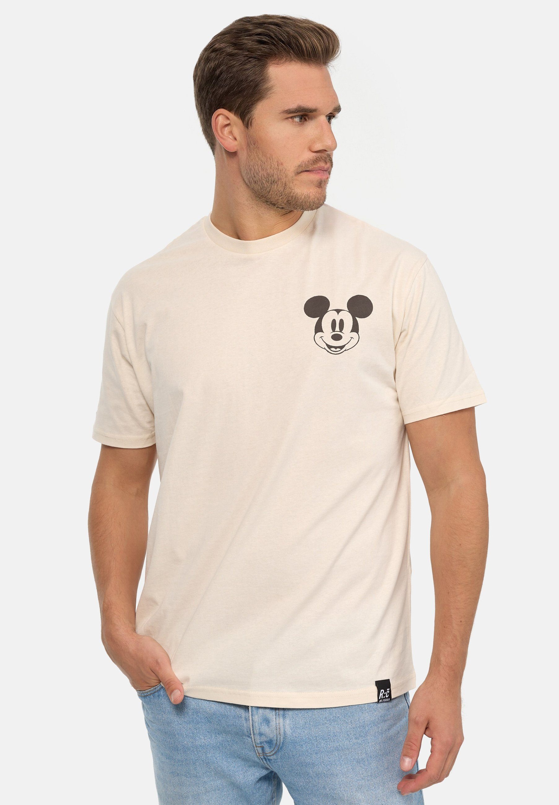 Recovered T-Shirt Disney Mickey Mouse Spirit Of Tiger Relaxed GOTS zertifizierte Bio-Baumwolle