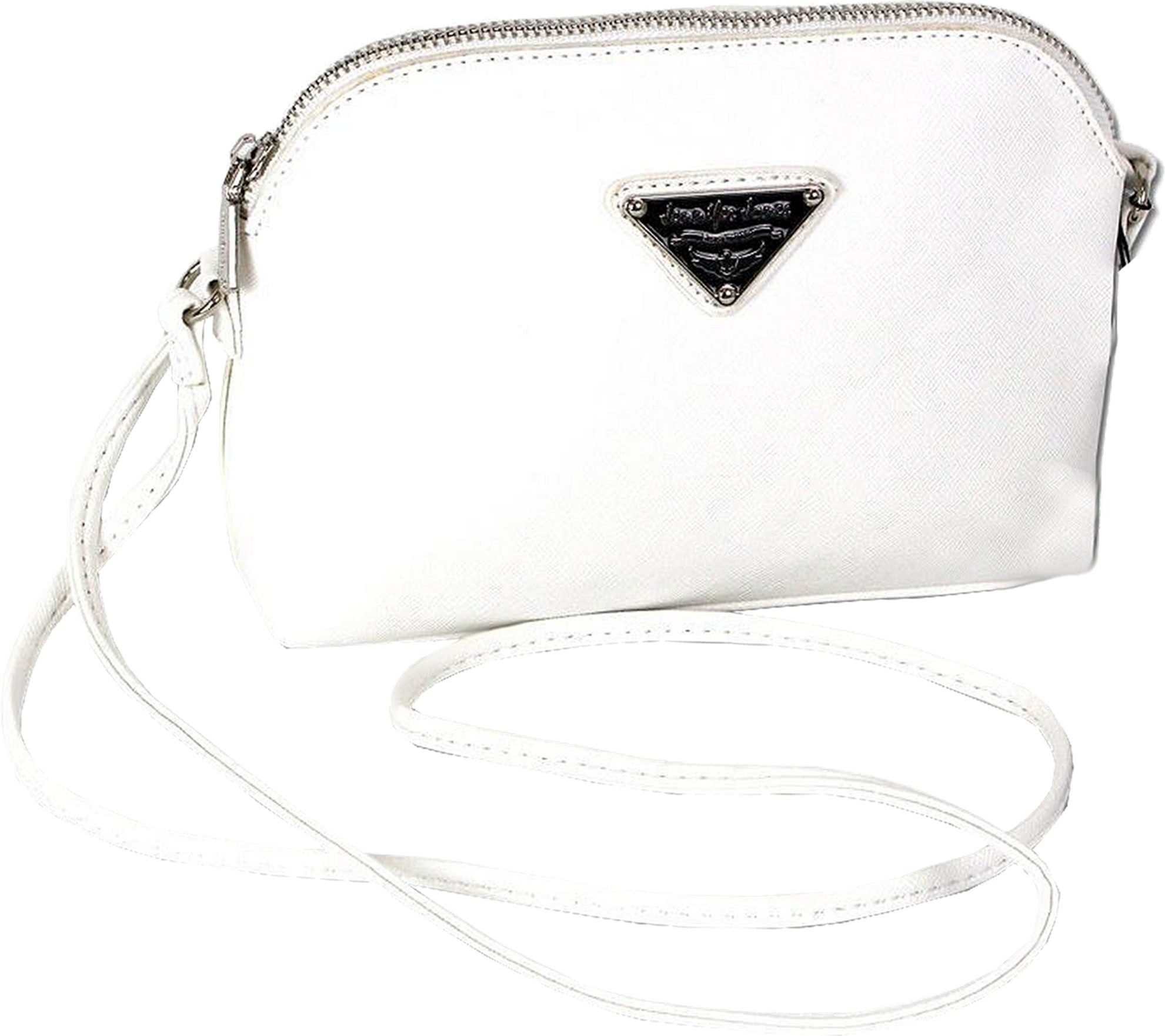Jennifer Jones Umhängetasche Jennifer Jones Damen Abendtasche Tasche (Umhängetasche), Damen Tasche in weiß ca. 23cm Breite