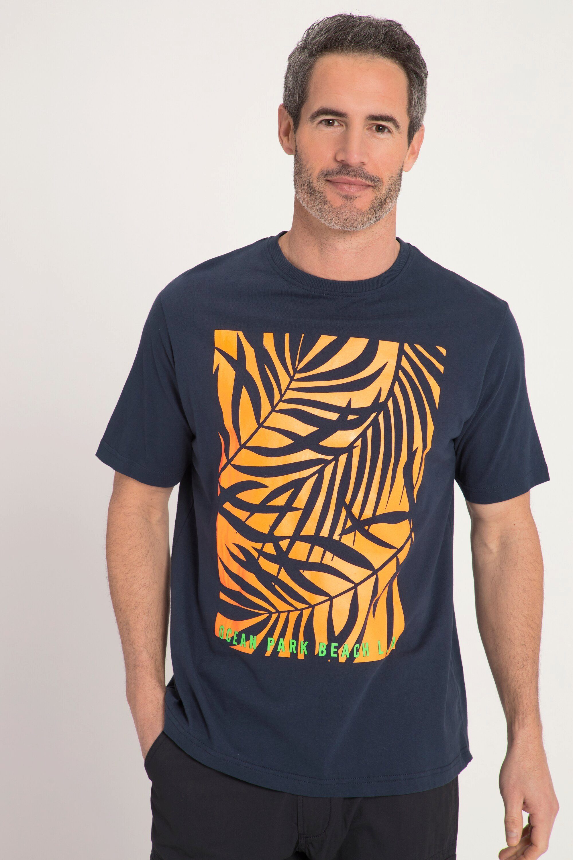 T-Shirt Print JP1880 Palmen Rundhals T-Shirt Halbarm