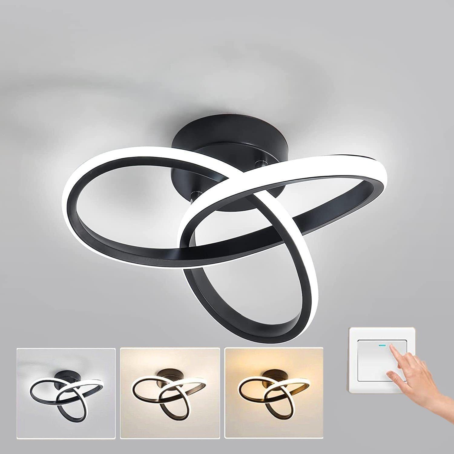 WILGOON Deckenleuchte 30W LED Deckenlampe Kleeblatt günstig online kaufen