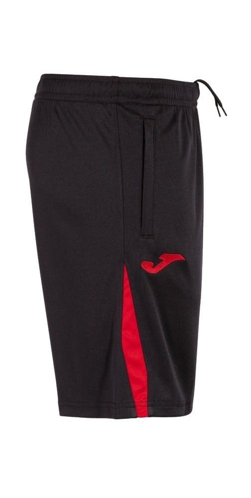 Joma Sporthose Bermuda Championship VII (100% Polyester) kurz schwarz/rot Herren