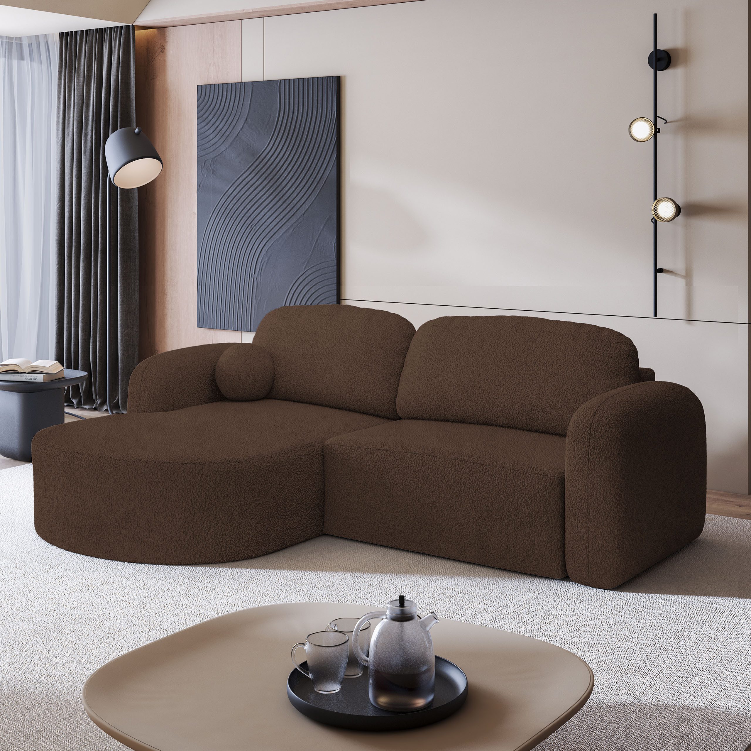 Masseno Ecksofa AMILIA mit Schlaffunktion L-Form, günstig online kaufen