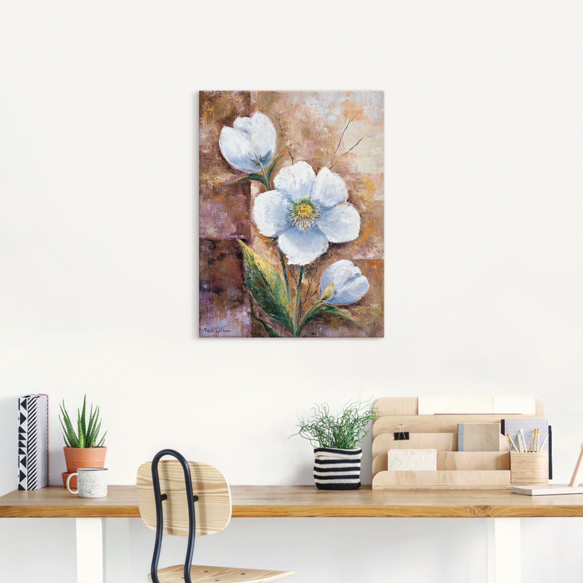 Artland Leinwandbild Es ist ein Traum, Blumen (1 St), auf Holzrahmen gespannt