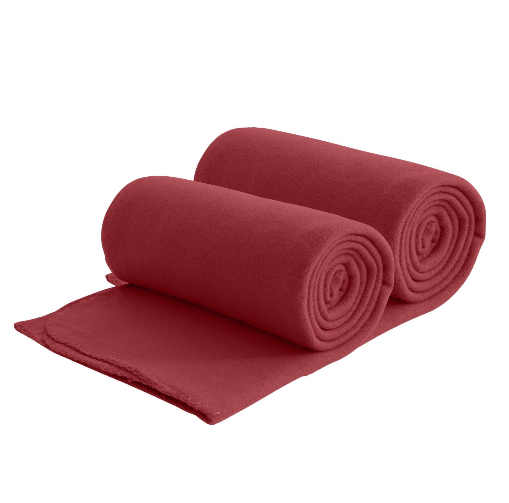 Rote Fleece Decken online kaufen