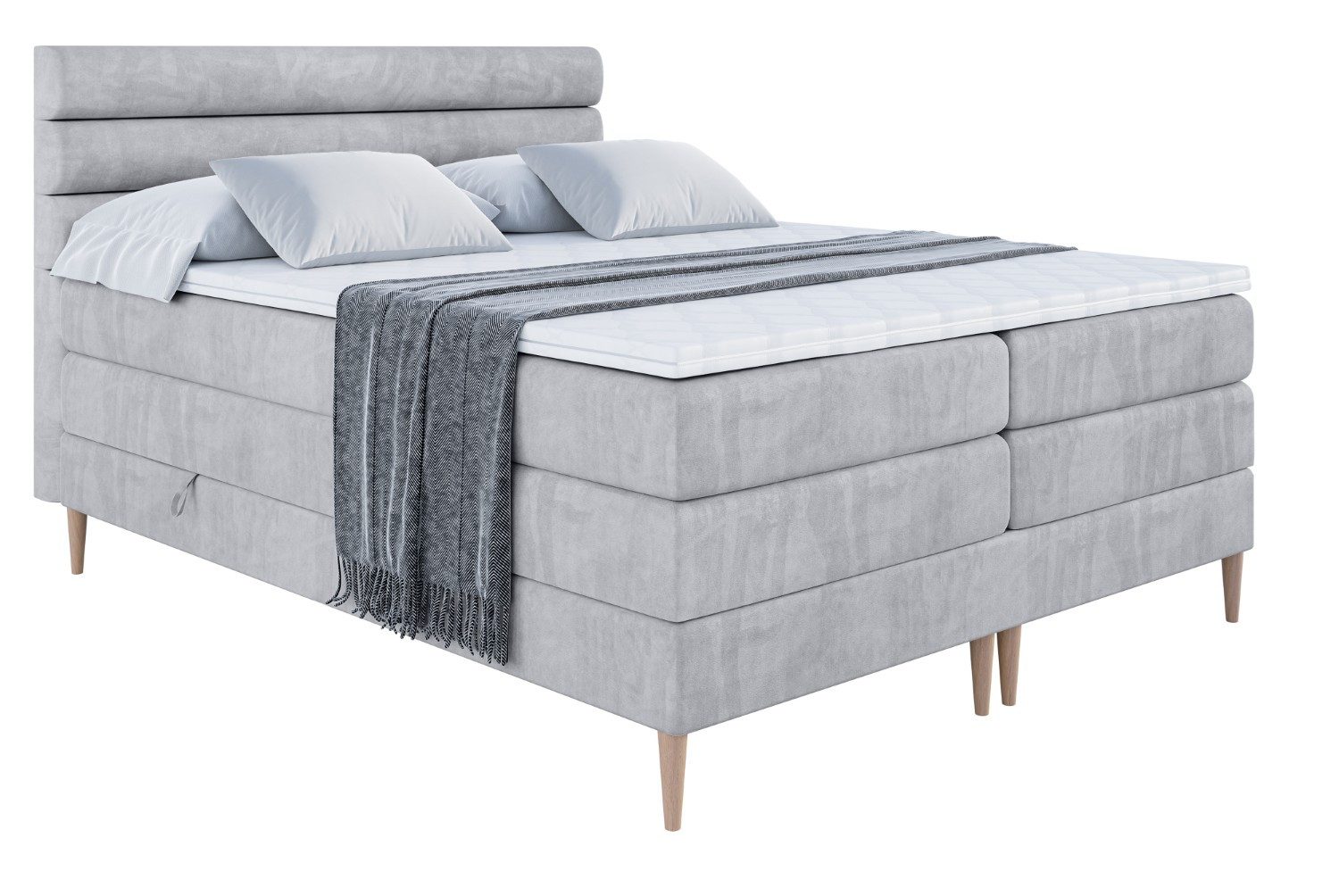 ALTDECOR Boxspringbett CELESTIA-F KING (Multipocket-Matratze H4, günstig online kaufen