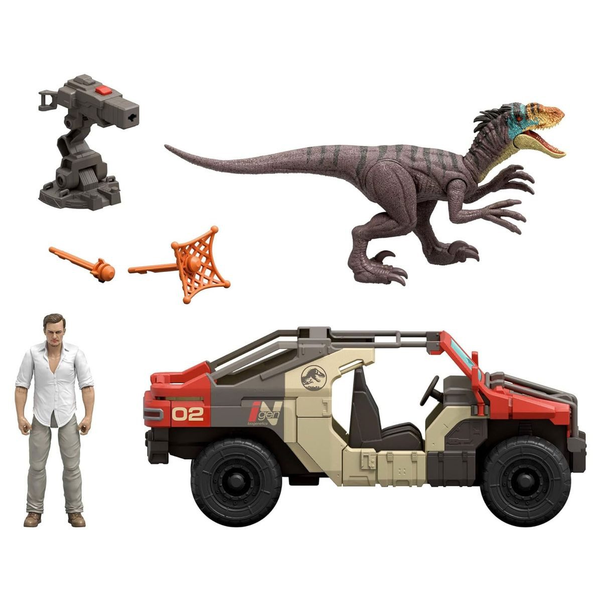 Mattel® Spielwelt Mattel JGB59 - Jurassic World - Die Wiedergeburt -Launch´n Battle Spi