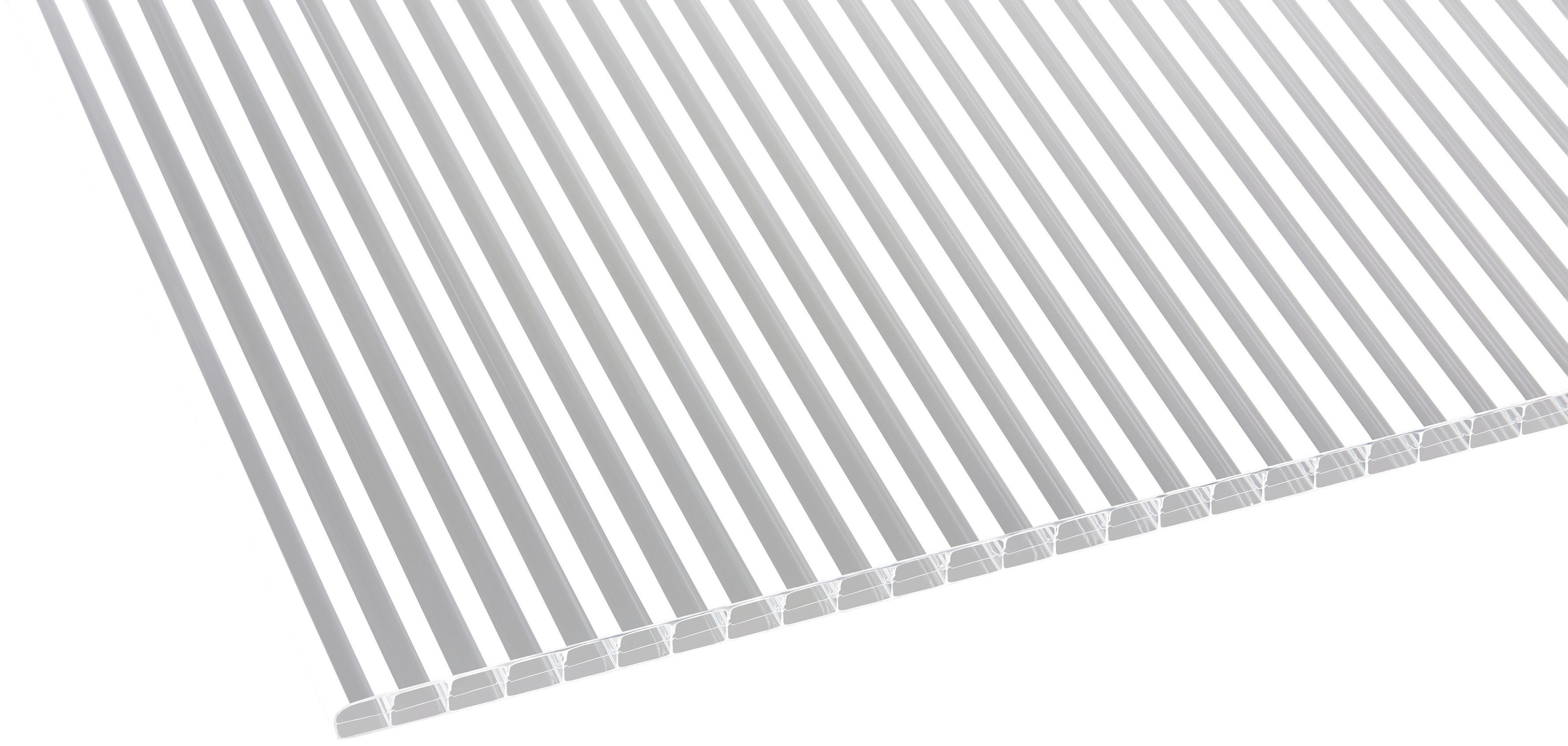 weiß cm, Einzelcarport Polycarbonat 309,4x562 cm klar 200 Einfahrtshöhe, GUTTA BxT: Dacheindeckung Premium,