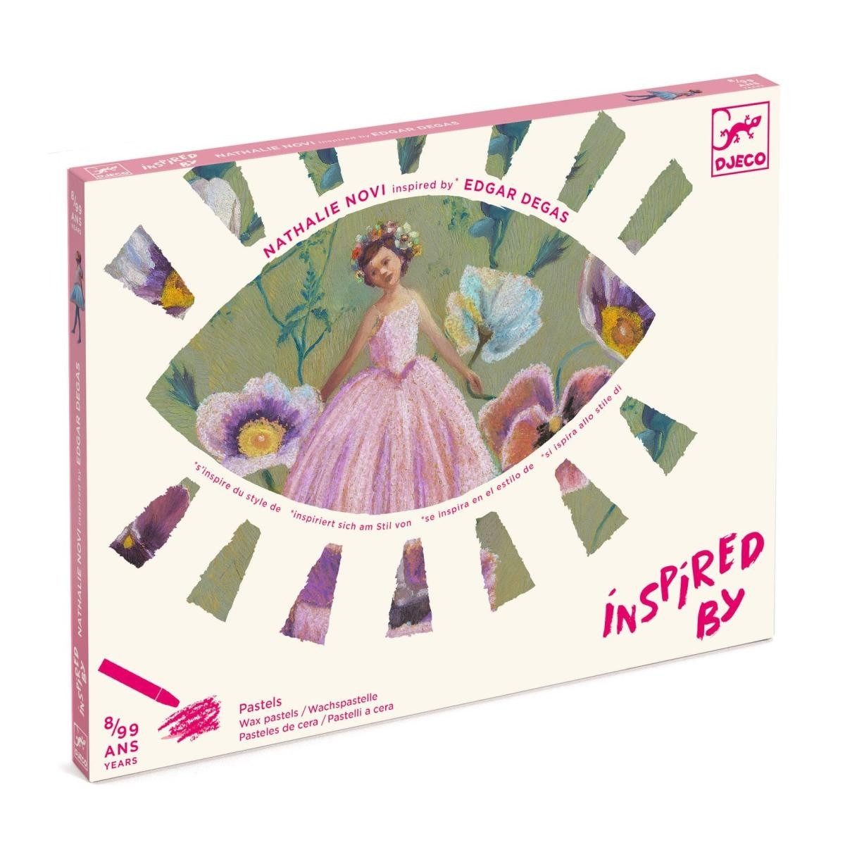 DJECO Kreativset Inspired by: Edgar Degas Malset Tänzerinnen im Impressionismus-Stil