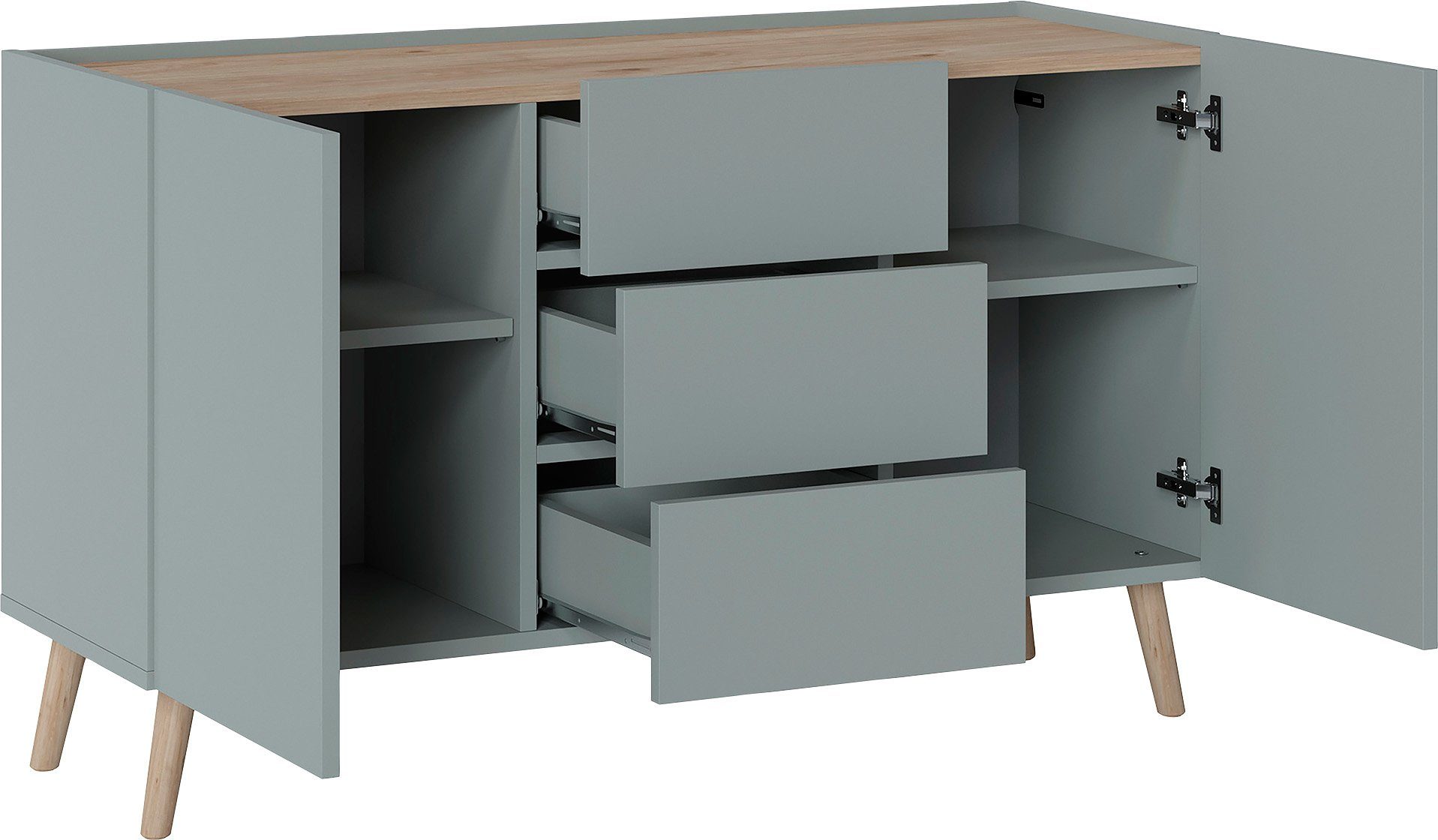 Home affaire Sideboard Scandi, Breite 120 cm