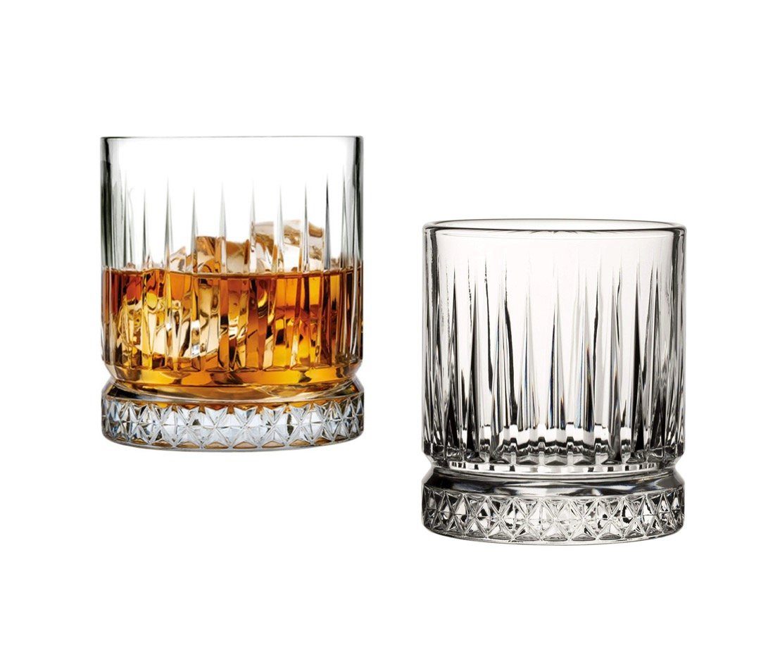 Pasabahce Whiskyglas Whiskyglas, 4-teilige Profi-Packung, Modell Elysia CL 21 Groesse cm 8,5h diam.7,3 Wassergläser