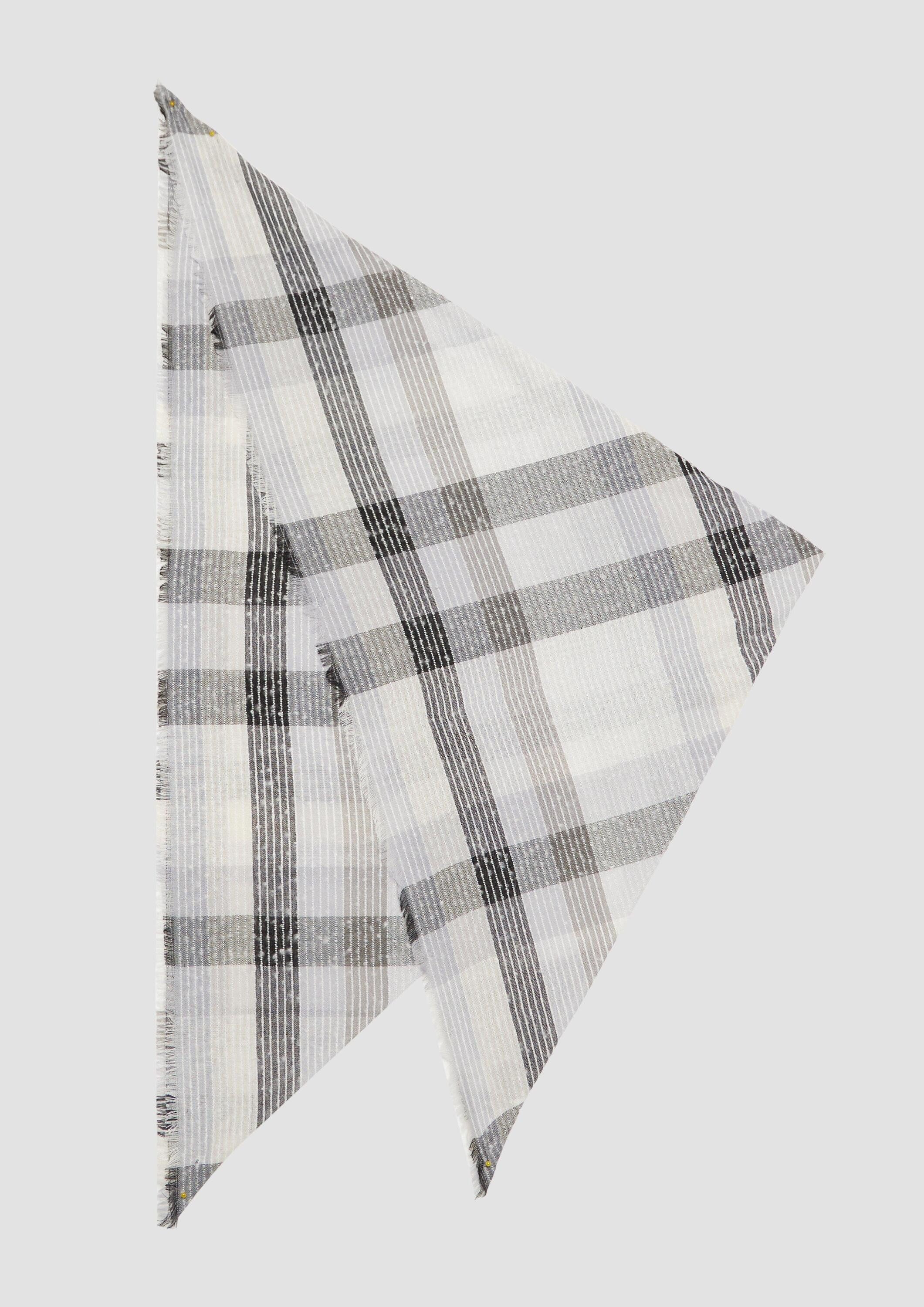 s.Oliver Schal Schal, Quadratischer Schal mit Karomuster