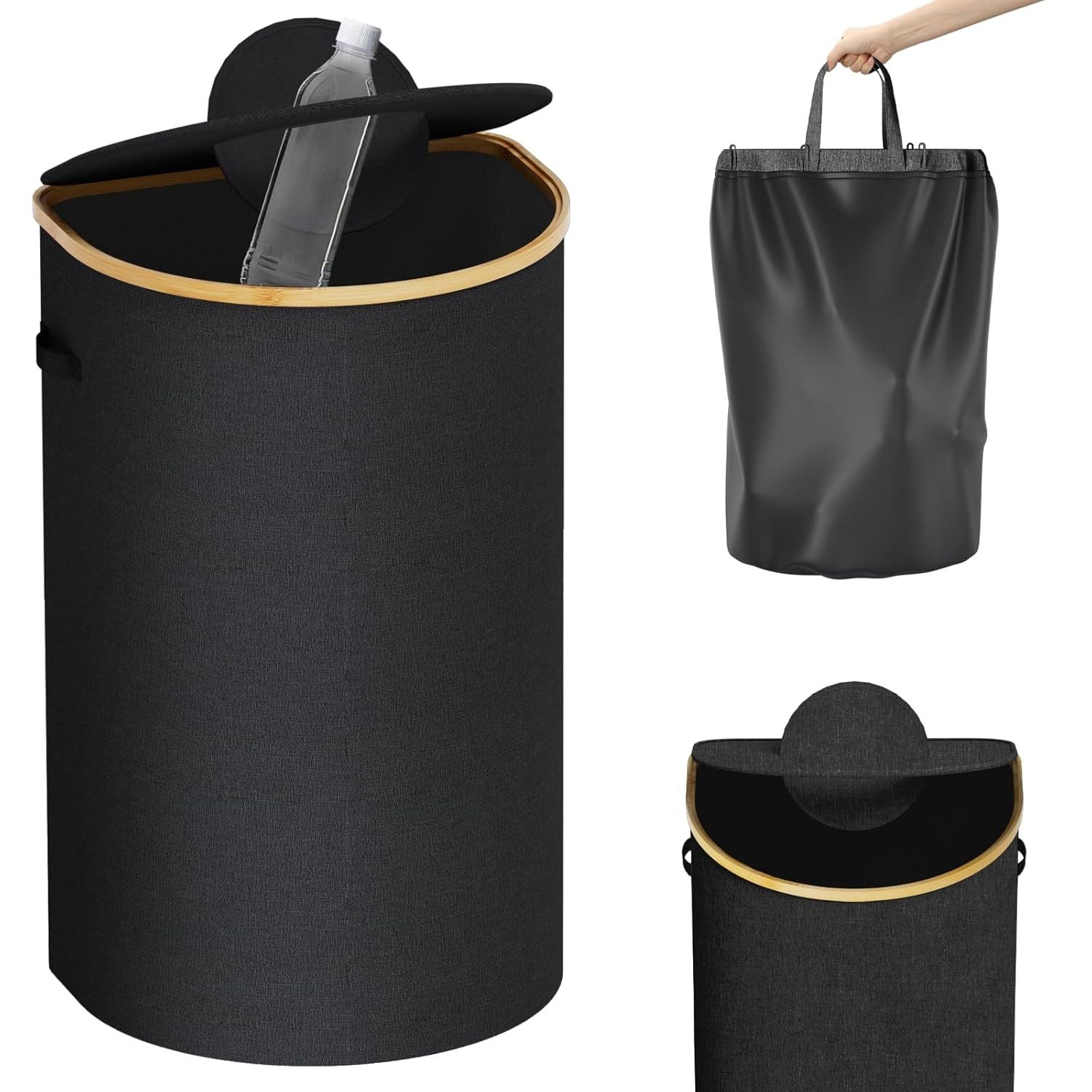 skelo Flaschenkorb Pfandflaschen Sammelbehälter mit Deckel 100L Flaschensam günstig online kaufen