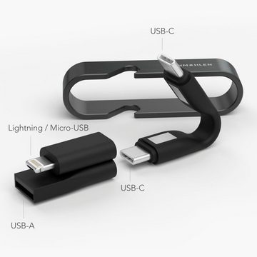 VONMÄHLEN High Six Cable Laptop-Kabel, Lightning, Micro-USB, USB Typ A, USB-C